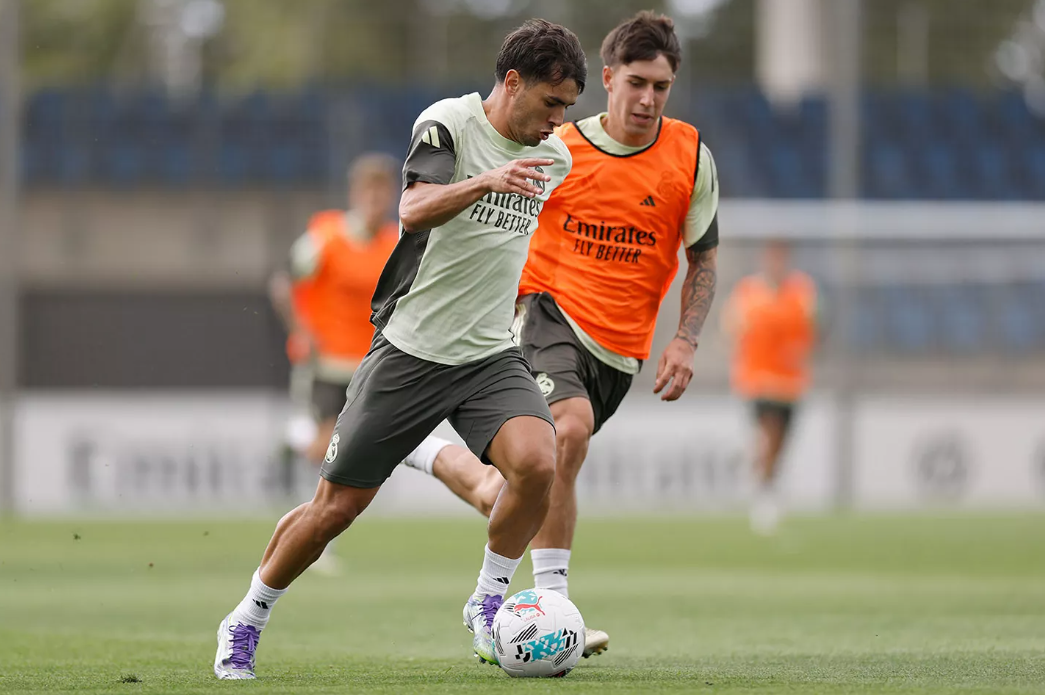 Brahim, el 10 de septiembre, entrenando en Valdebebas.