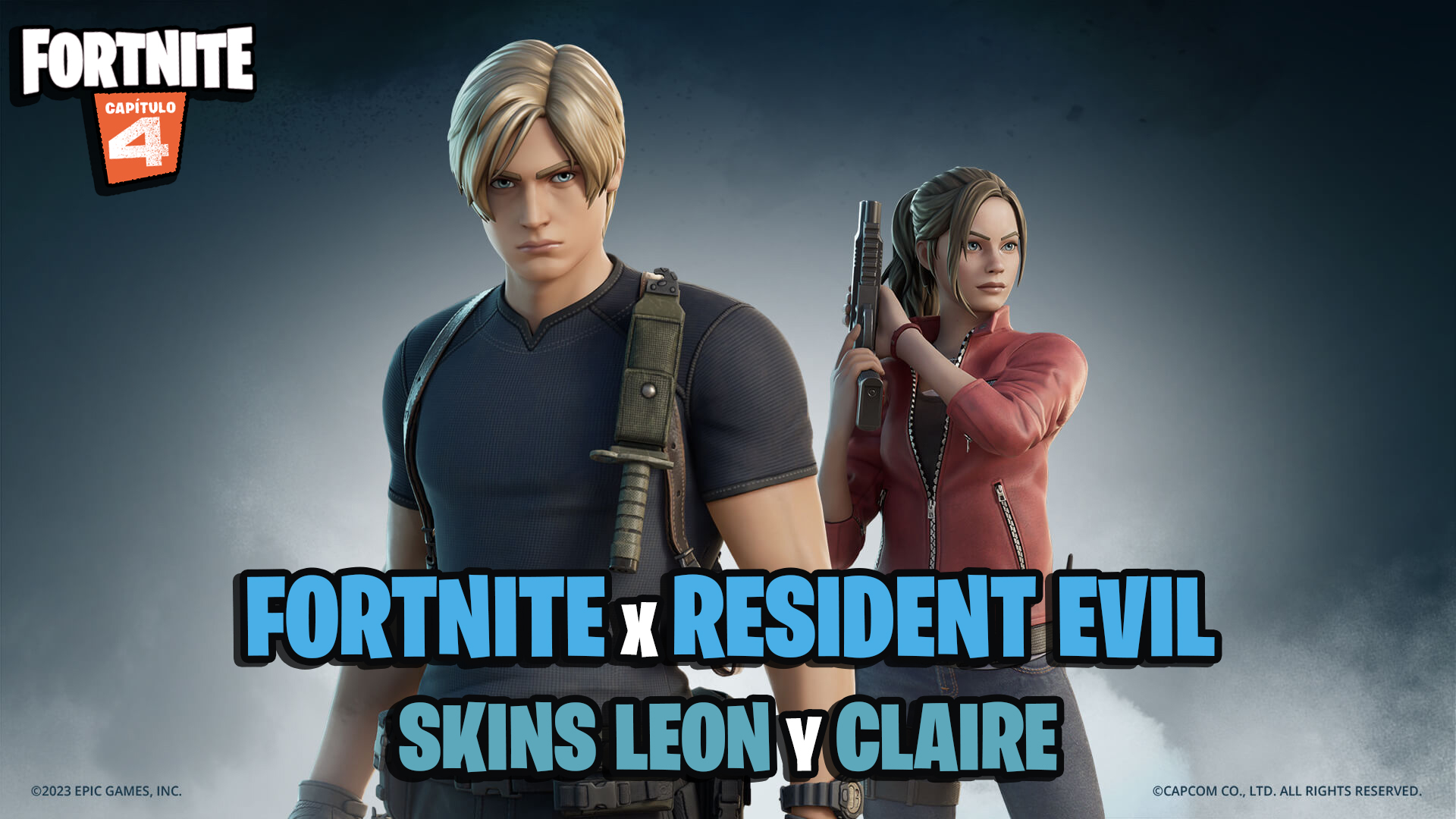 Leon y Claire de Resident Evil llegan a Fortnite: así son sus espectaculares skins