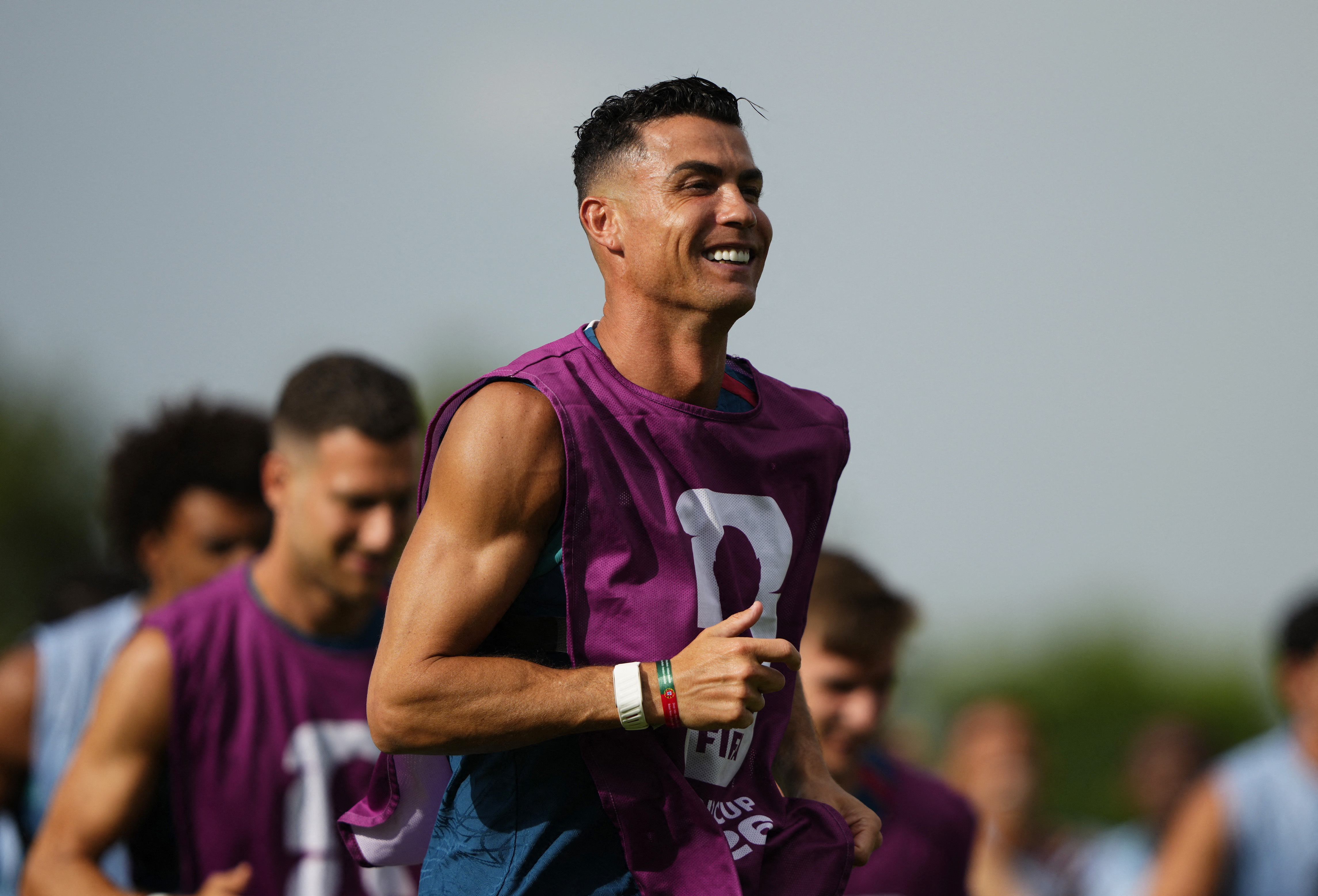 Soccer Football - FIFA World Cup 2026 - Portugal Training - Centennial Park, Toronto, Canada - July 1, 2026 Portugal's Cristiano Ronaldo during training IMAGN IMAGES via Reuters/Kevin Sousa