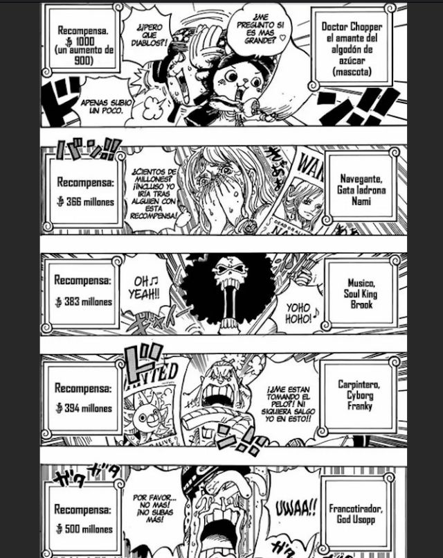 Spoilers del capítulo 1058 de One Piece Reddit: ¡Se acabaron las  recompensas!