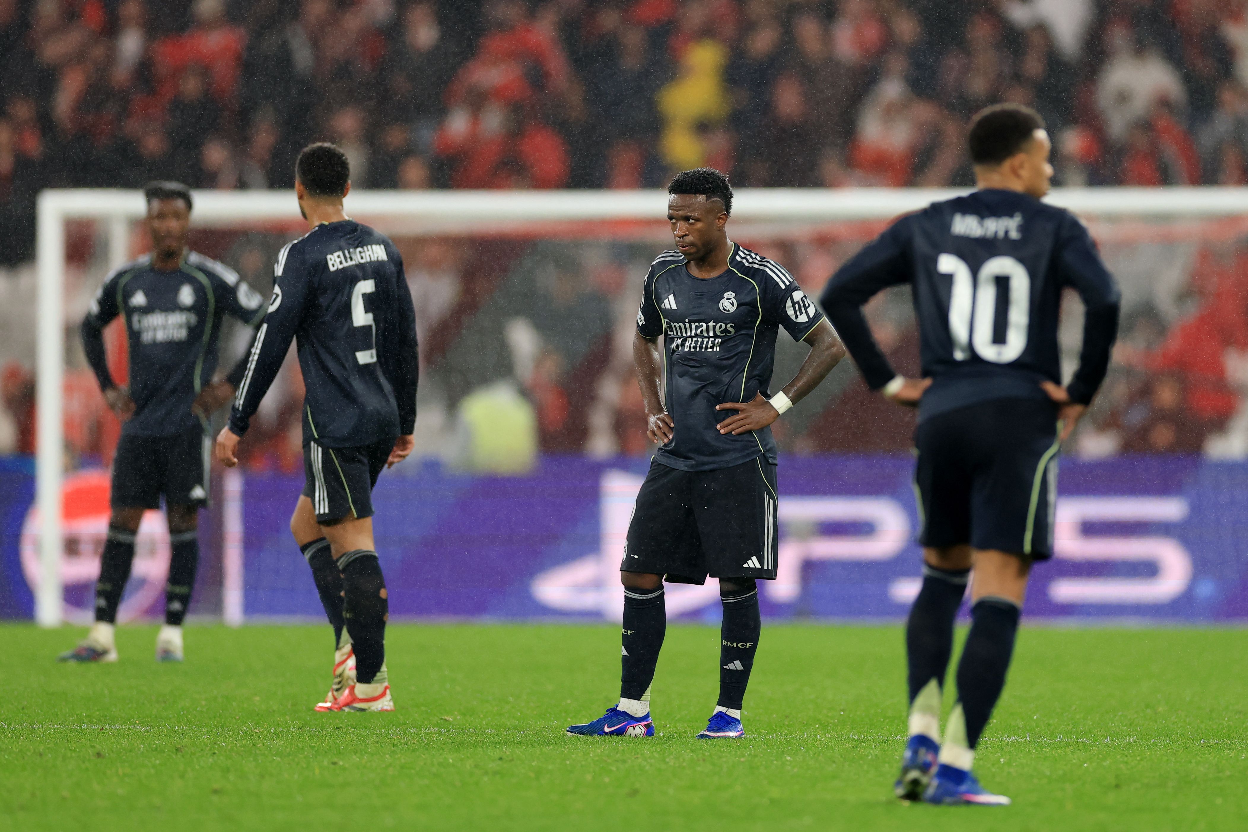 Vinicius Junior, Jude Bellingham y Kylian Mbappé.