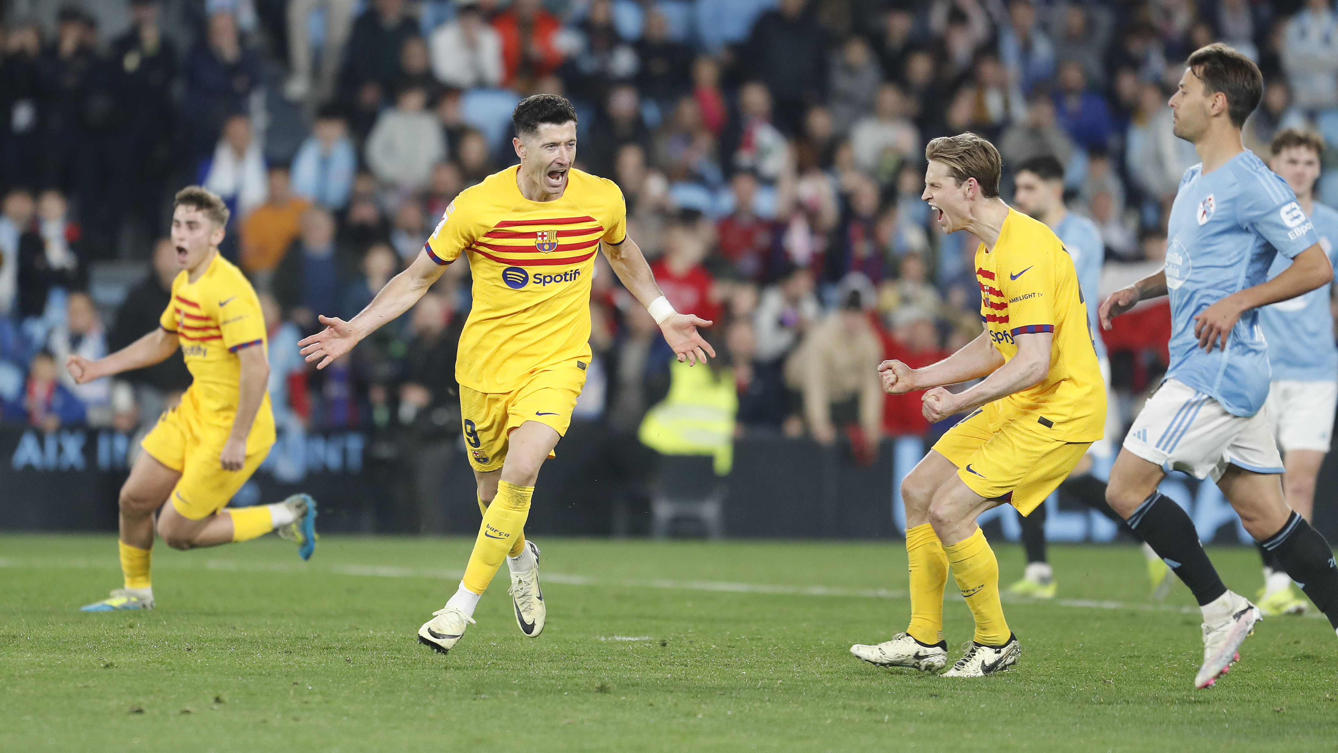 17/02/24 PARTIDO PRIMERA DIVISION 
CELTA DE VIGO - FC BARCELONA
ALEGRIA LEWANDOWSKI 
