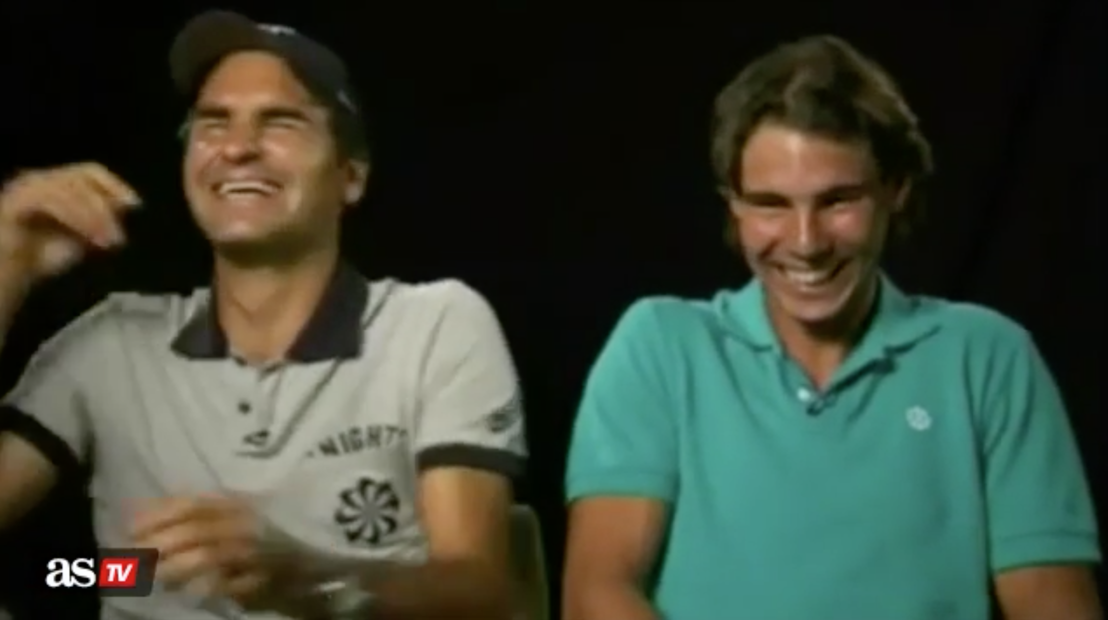 El día que a Federer y Nadal les dio un ataque de risa incontrolable