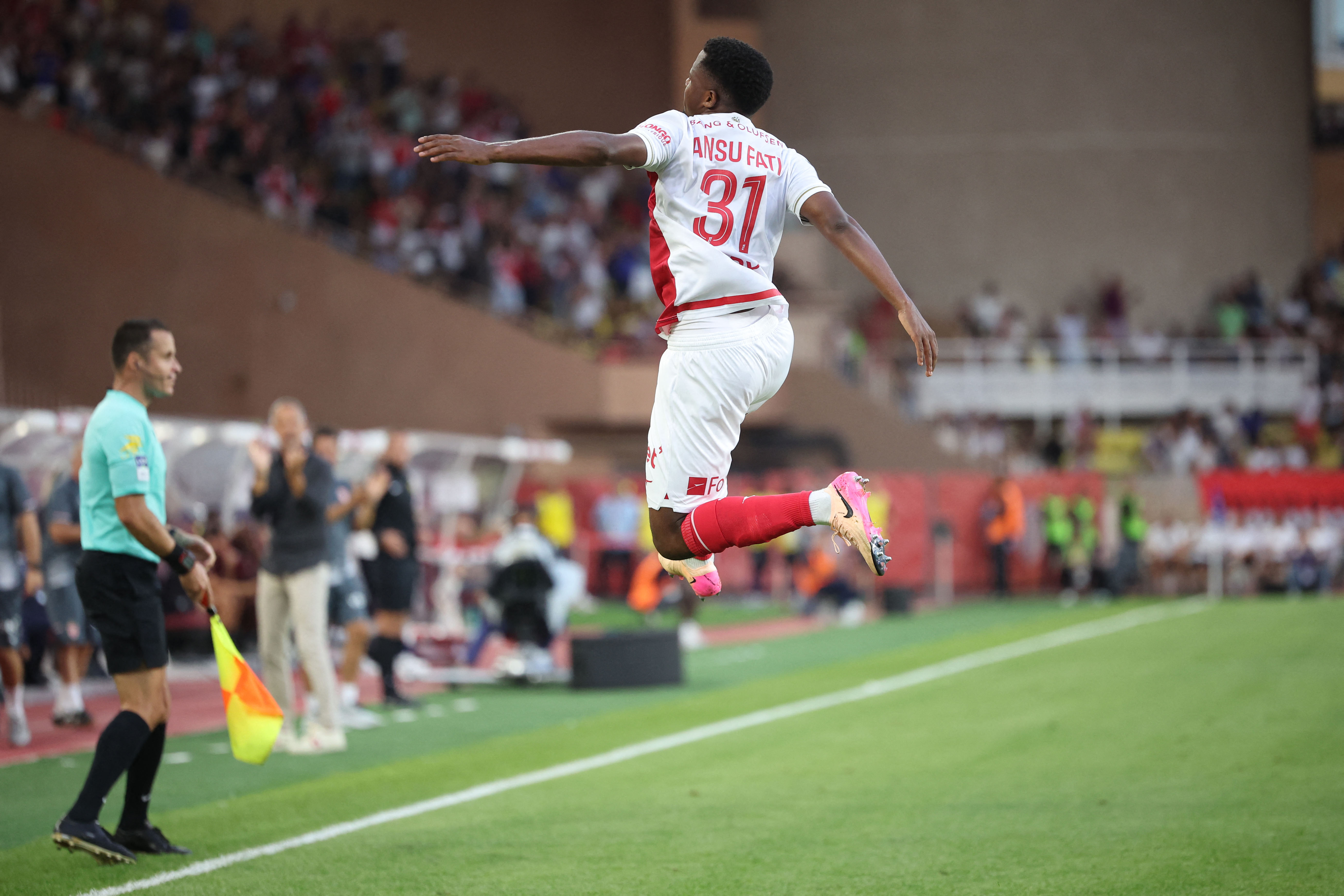 Ansu Fati celebrando un gol. Fuente: Diario AS Ansu Fati