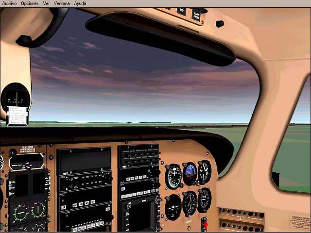 Un simulador de vuelo casero muy realista y de lujo. Casi, casi, como volar  una avioneta Cessna