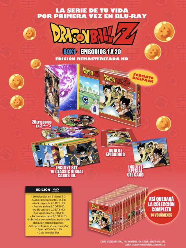 Dragon Ball Z llega entera en Blu-Ray a España y esta es su