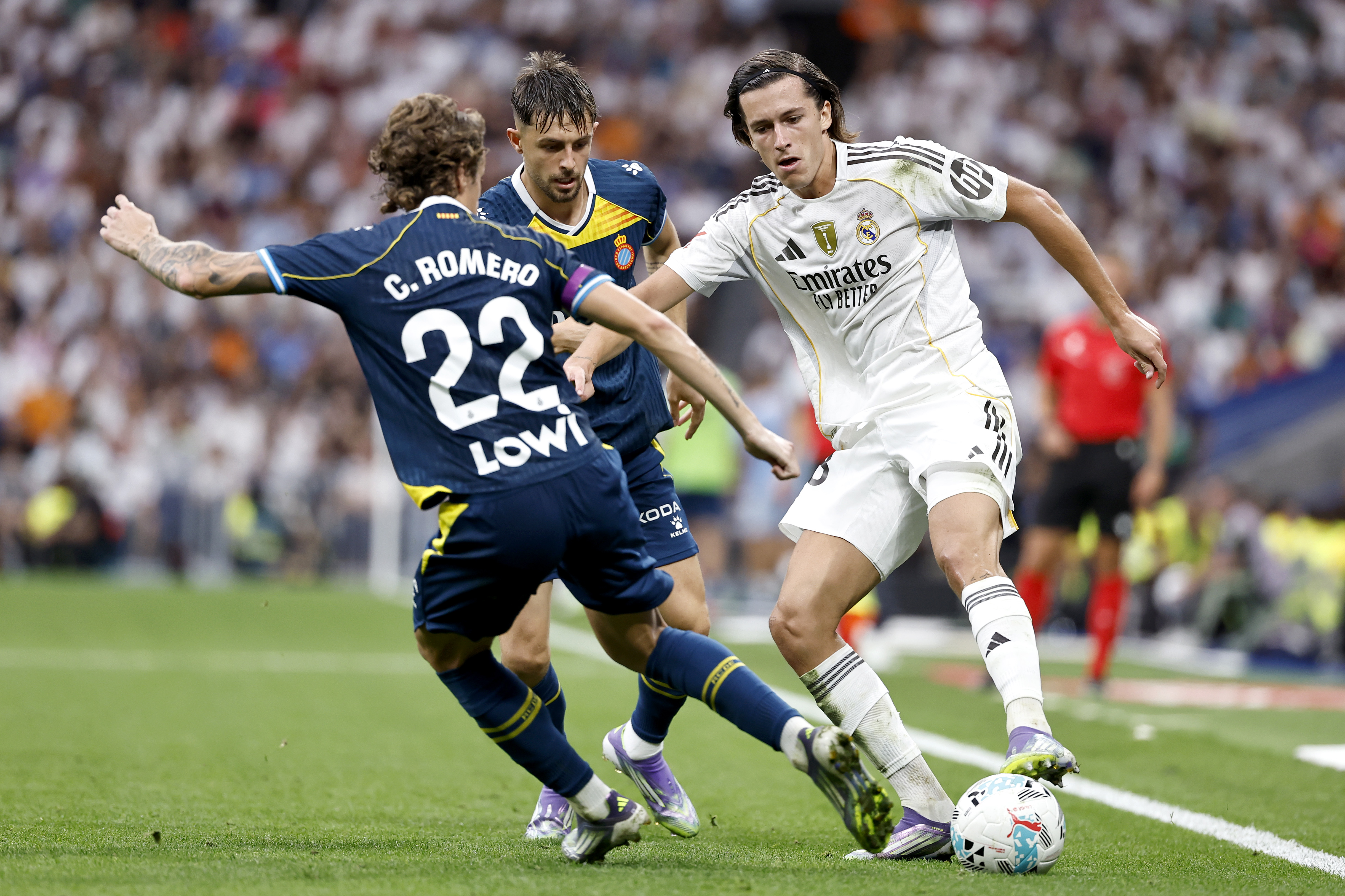 20/09/2025 PARTIDO PRIMERA DIVISION  
REAL MADRID - ESPANYOL 
ALVARO CARRERAS CARLOS ROMERO JOFRE 