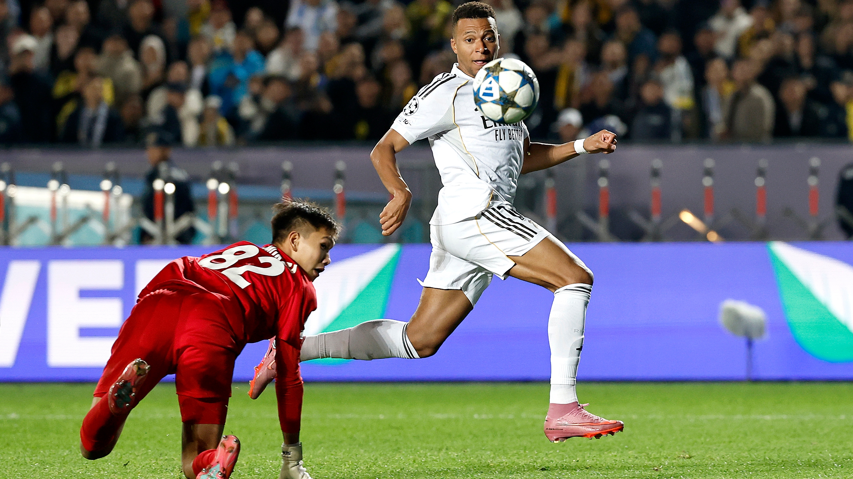 30/09/2025 PARTIDO CHAMPIONS LEAGUE 
JORNADA 2 FASE GRUPOS   
KAIRAT ALMATY - REAL MADRID 
SEGUNDO GOL KYLIN MBAPPE 0-2