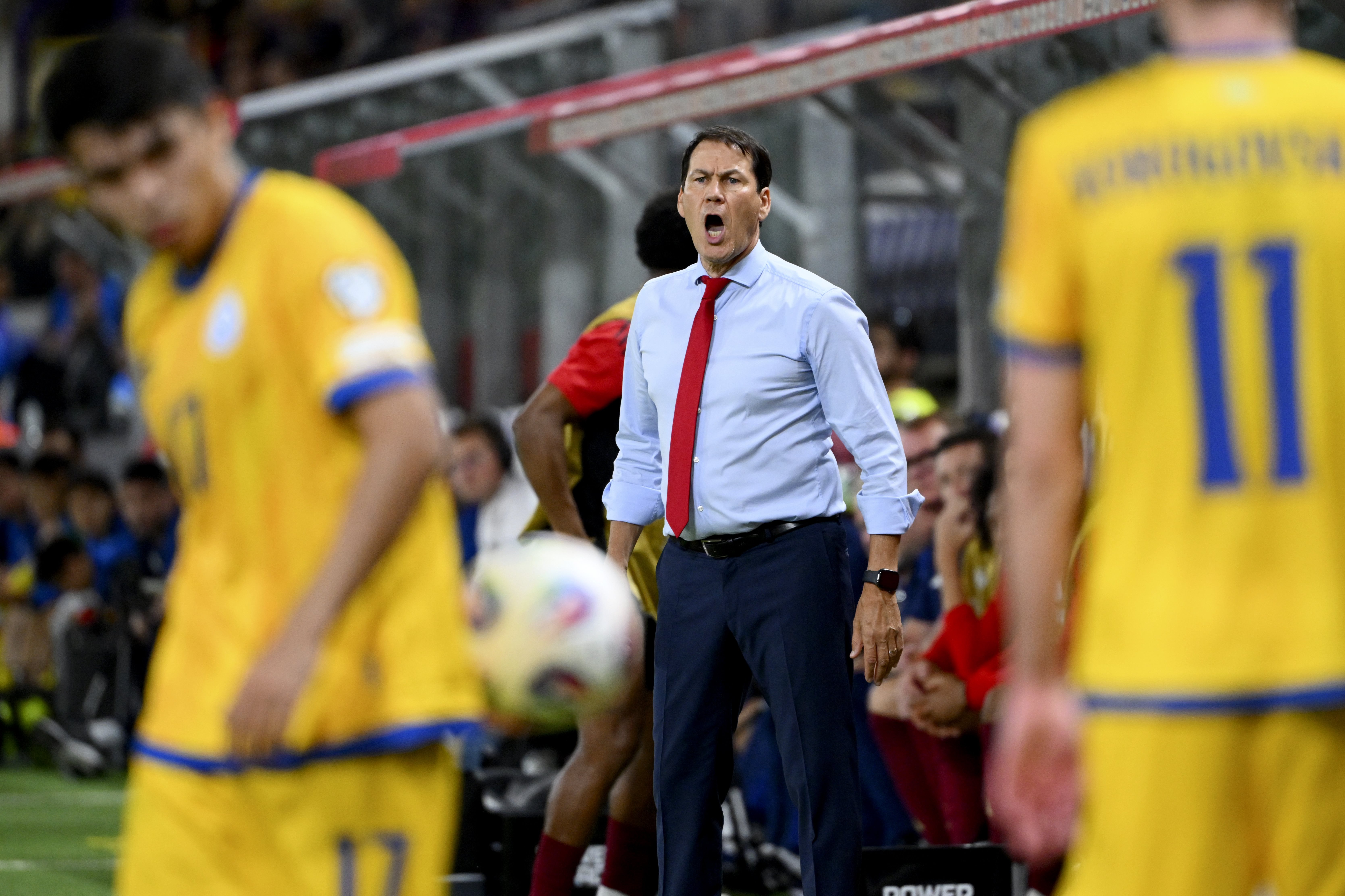 BRUSSELS, BELGIUM - SEPTEMBER 07 : Garcia Rudi head coach of Belgium during the FIFA World Cup 2026 European Qualifiers qualifying round match Group J between Belgium and Kazakhstan on September 7, 2025 in Brussels, Belgium, 07/09/2025 ( Photo by Vincent Kalut / Photo News via Getty Images)