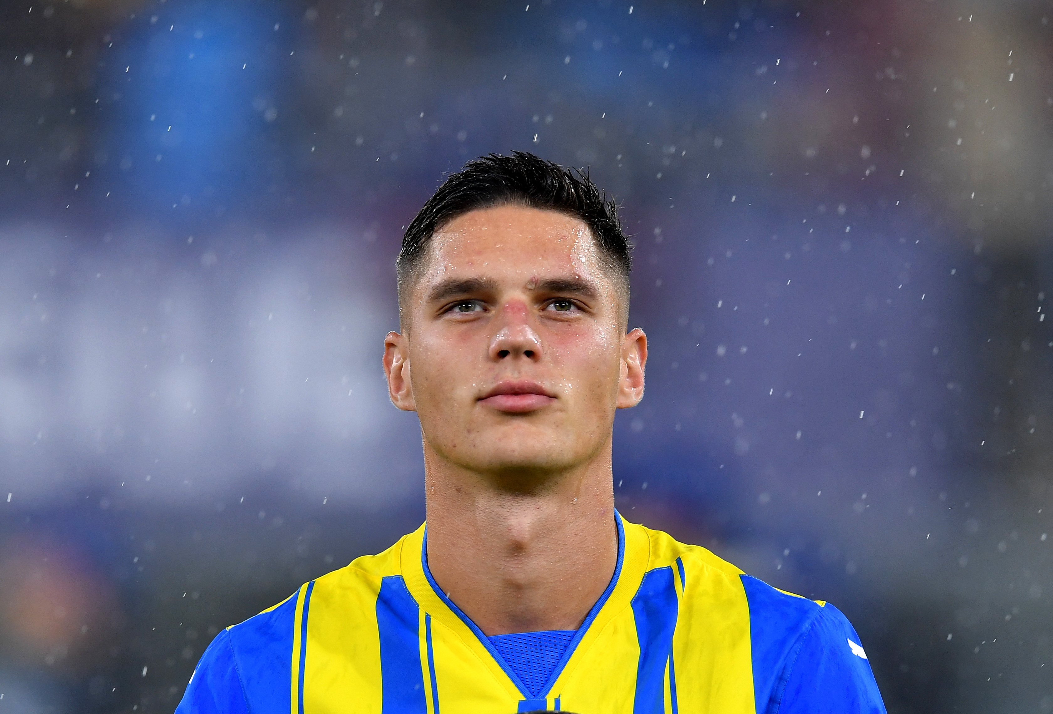 Soccer Football - Champions League - Bologna v Shakhtar Donetsk - Stadio Renato Dall'Ara, Bologna, Italy - September 18, 2024 Shakhtar Donetsk's Georgiy Sudakov before the match REUTERS/Jennifer Lorenzini