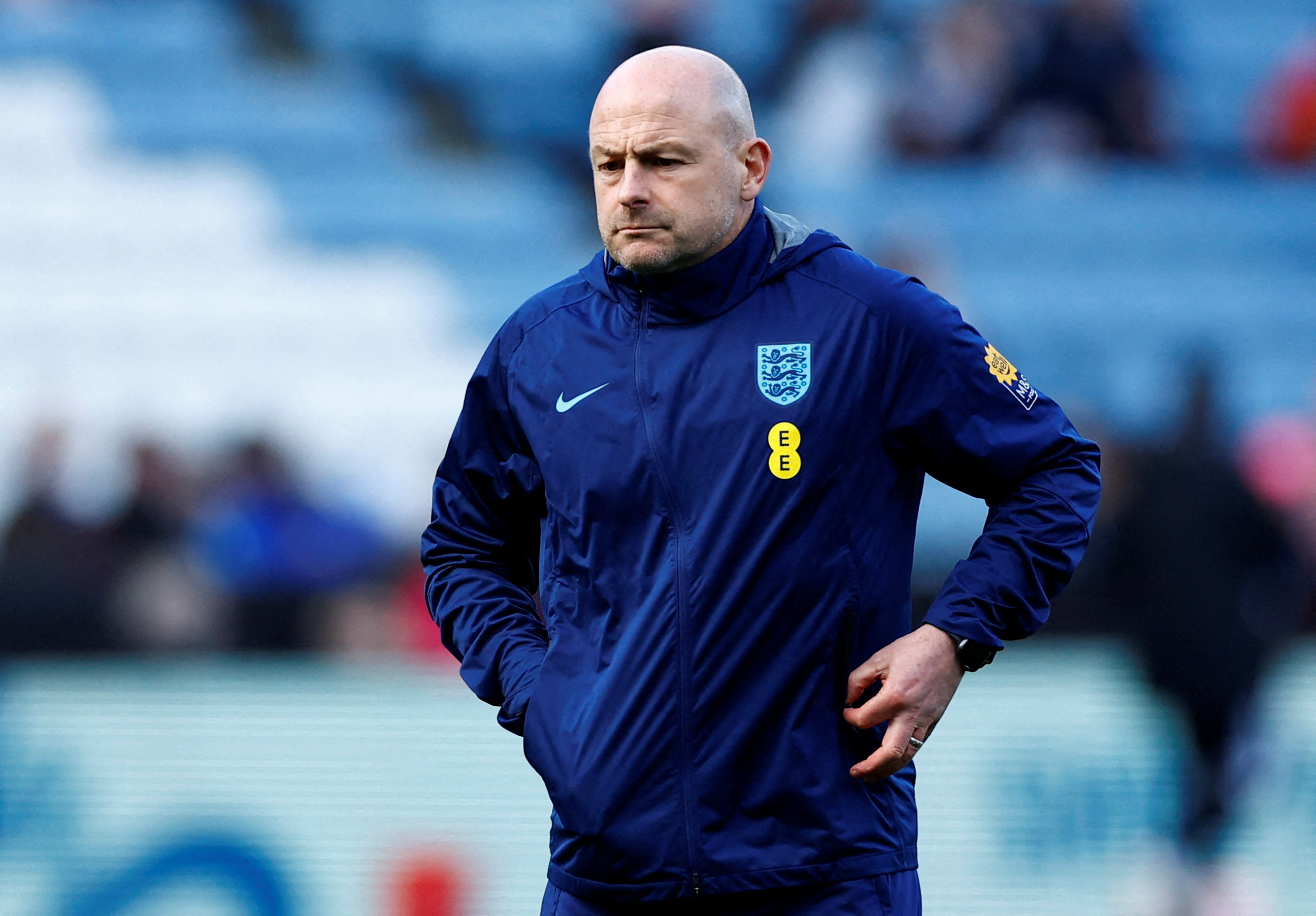 FILE PHOTO: Soccer Football - Under 21 International Friendly - England v France - King Power Stadium, Leicester, Britain - March 25, 2023 England manager Lee Carsley before the match Action Images via Reuters/Andrew Boyers/File Photo