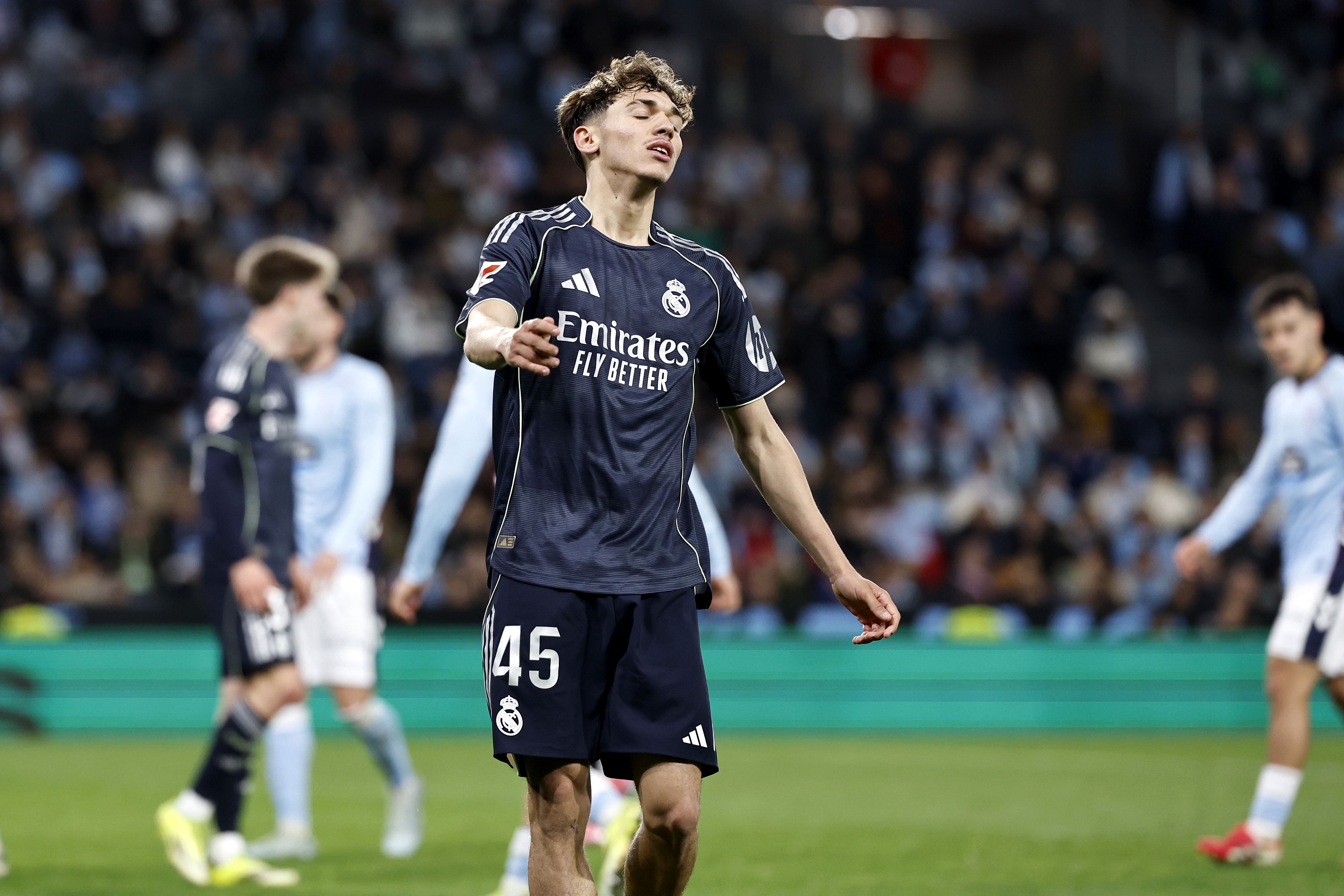 06/03/26 PARTIDO PRIMERA DIVISION JORNADSA 27
CELTA DE VIGO - REAL MADRID
TRISTEZA OCASION THIAGO PITARCH
