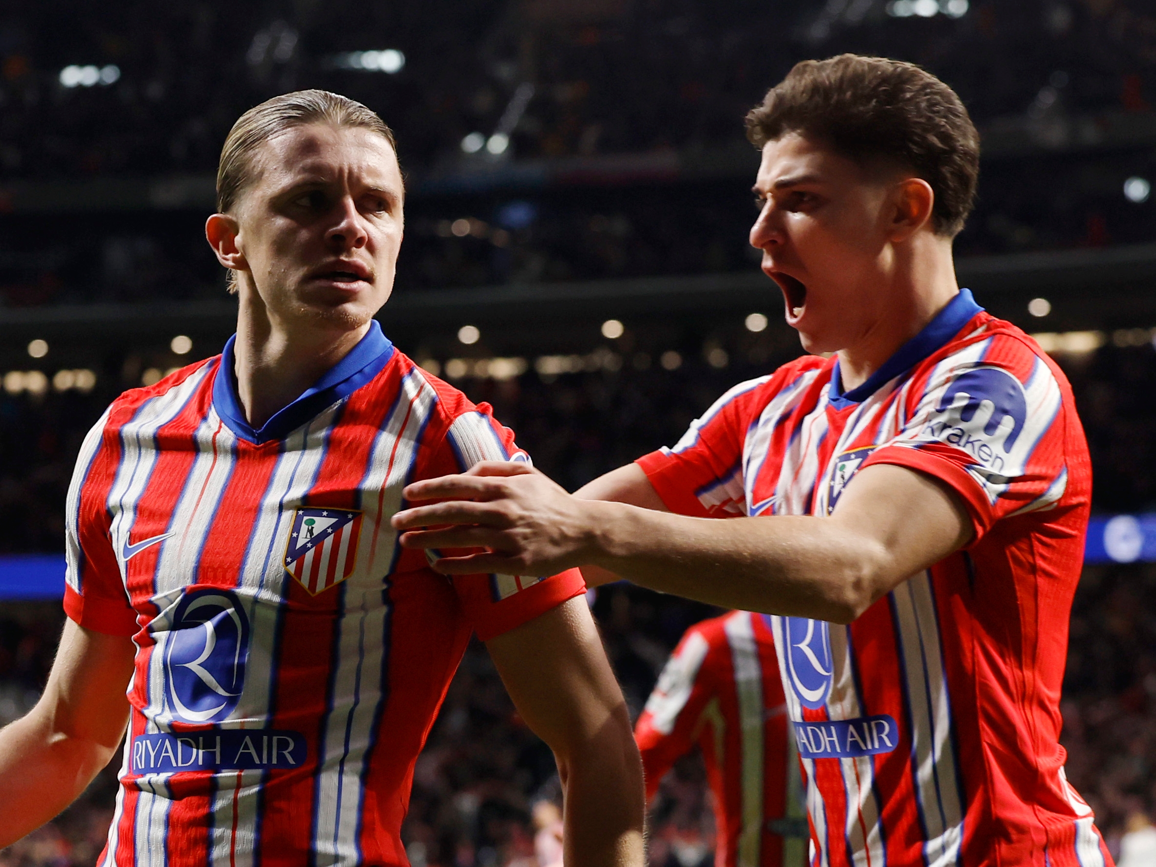 12/03/25  CHAMPIONS LEAGUE PARTIDO OCTAVOS VUELTA
ATLETICO DE MADRID - REAL MADRID 
GOL 1-0 GALLAGHER ALEGRIA