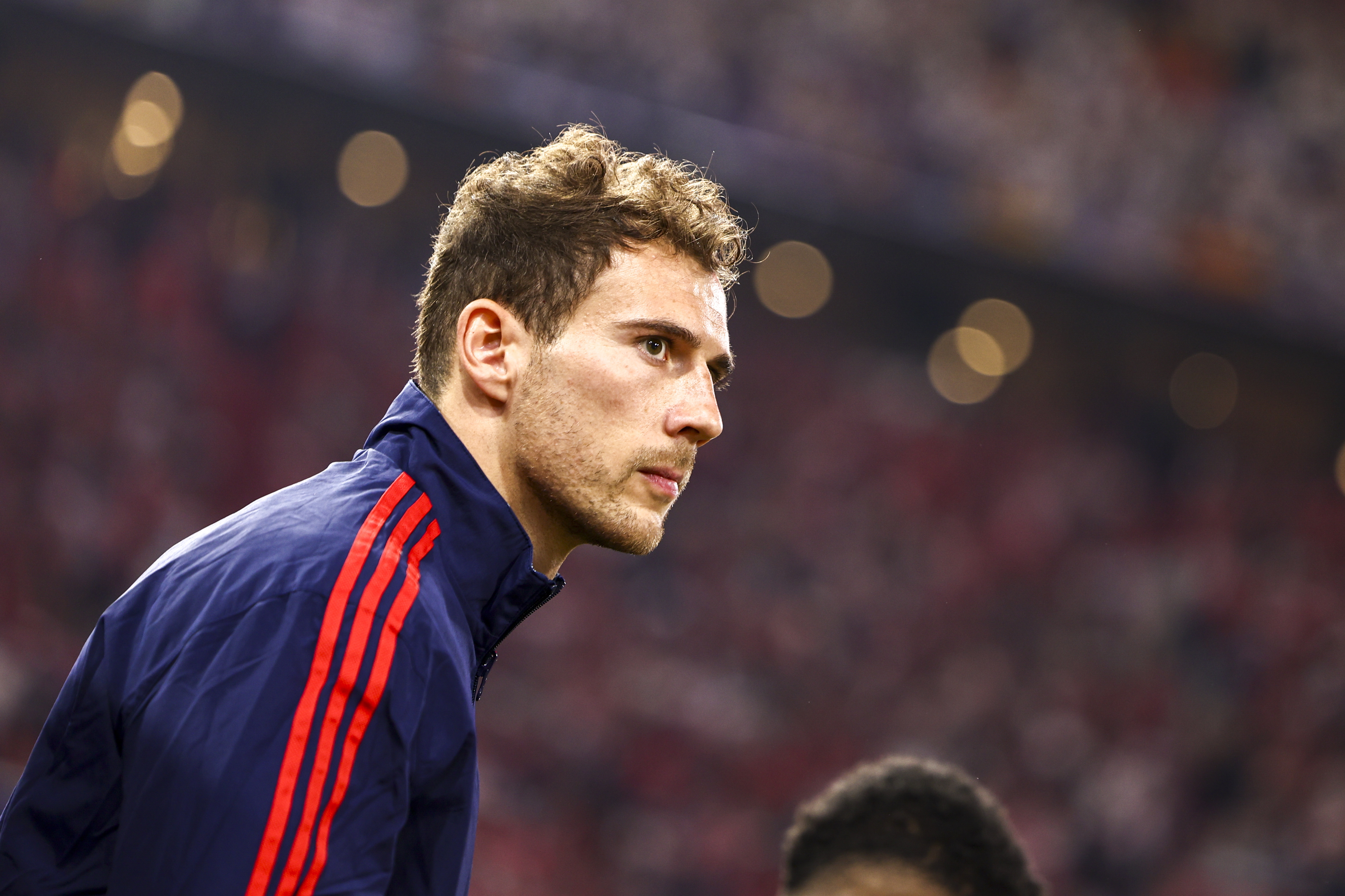 Munich (Germany), 29/04/2024.- Munich's Leon Goretzka looks on prior to the UEFA Champions League semi final, 1st leg match between Bayern Munich and Real Madrid in Munich, Germany, 30 April 2024. (Liga de Campeones, Alemania) EFE/EPA/ANNA SZILAGYI
