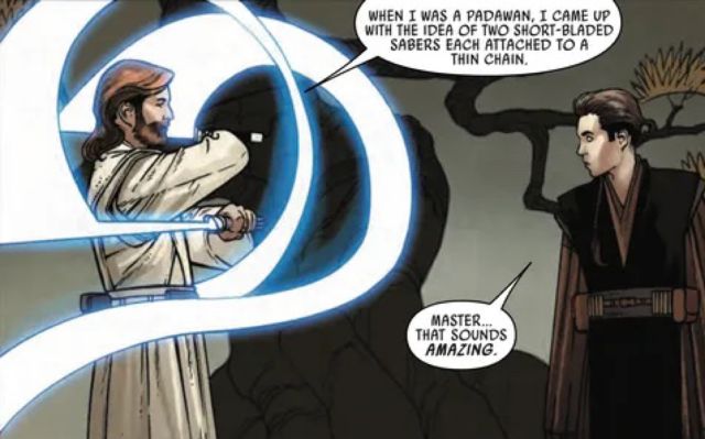 Obi-Wan inventó un sable láser con forma de nunchaku, según revela un cómic  de Star Wars - Meristation