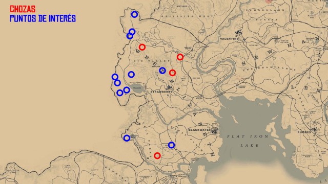 Este mapa te ayudará a completar al 100% Red Dead Redemption 2