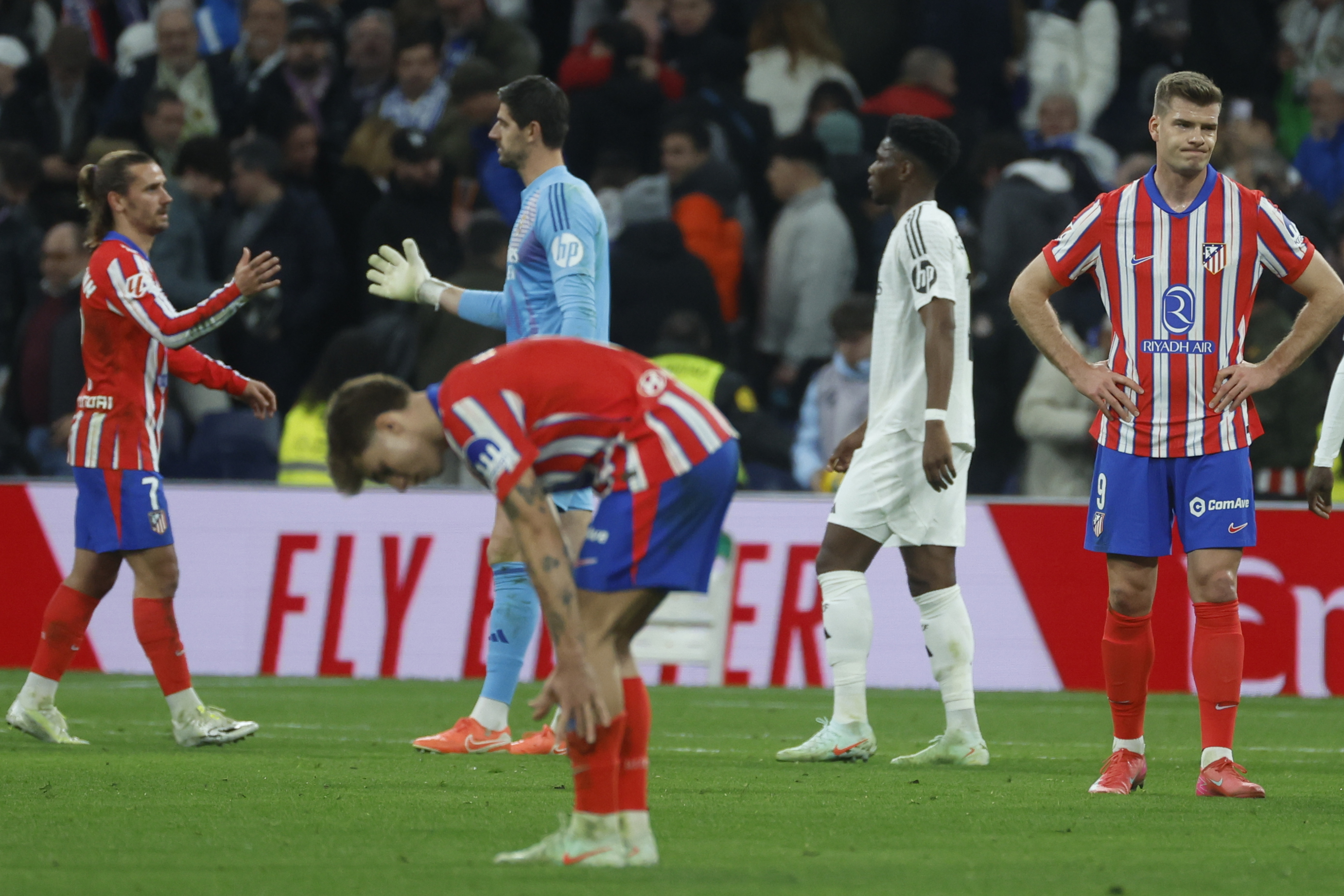 Final del partido de LaLiga de ftbol que Real Madrid y Atltico de Madrid