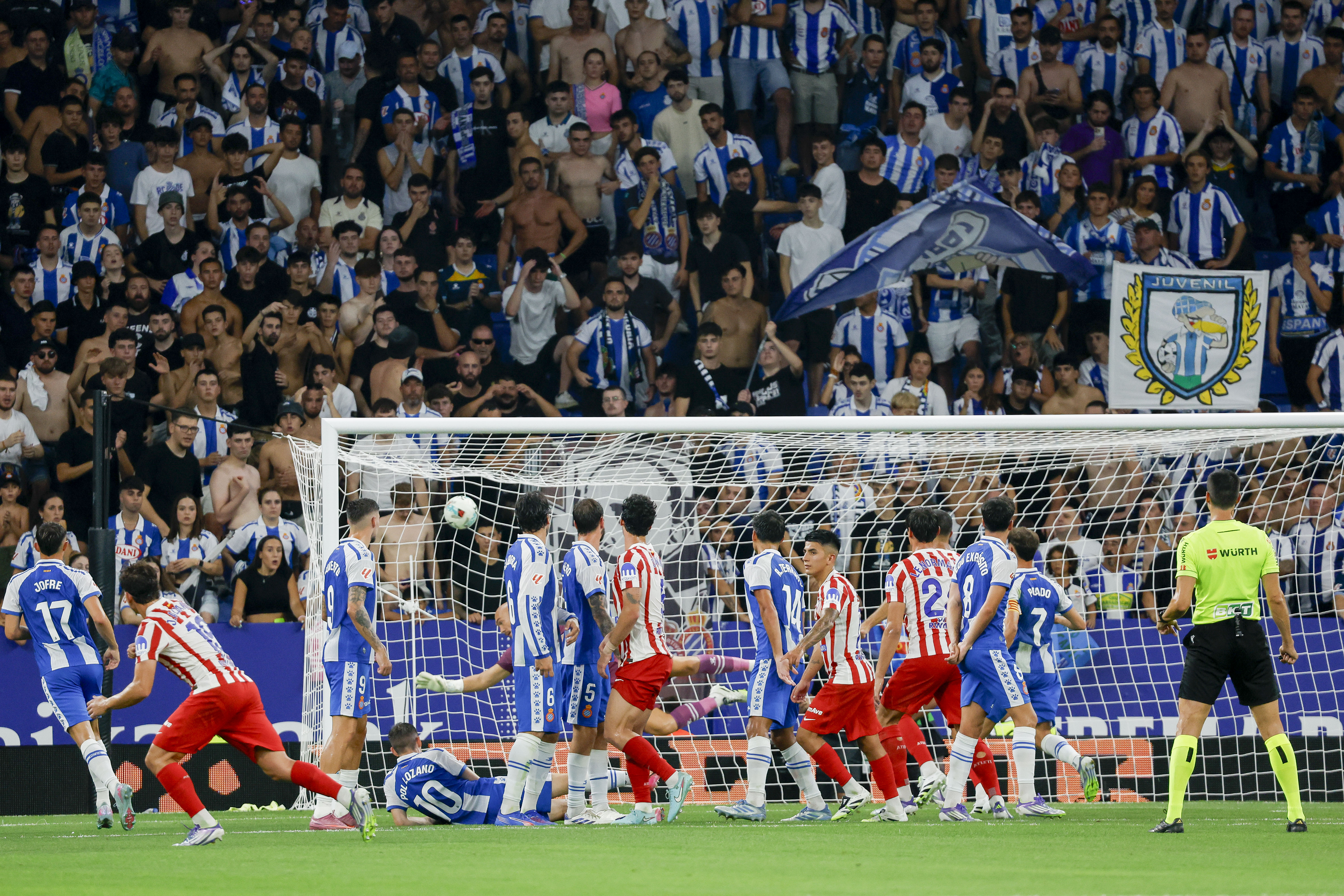 17/08/05 PARTIDO PRIMERA DIVISION 
ESPANYOL - ATLETICO DE MADRID 
PRIMER GOL JULIAN ALVAREZ FALTA DIRECTA 0-1   