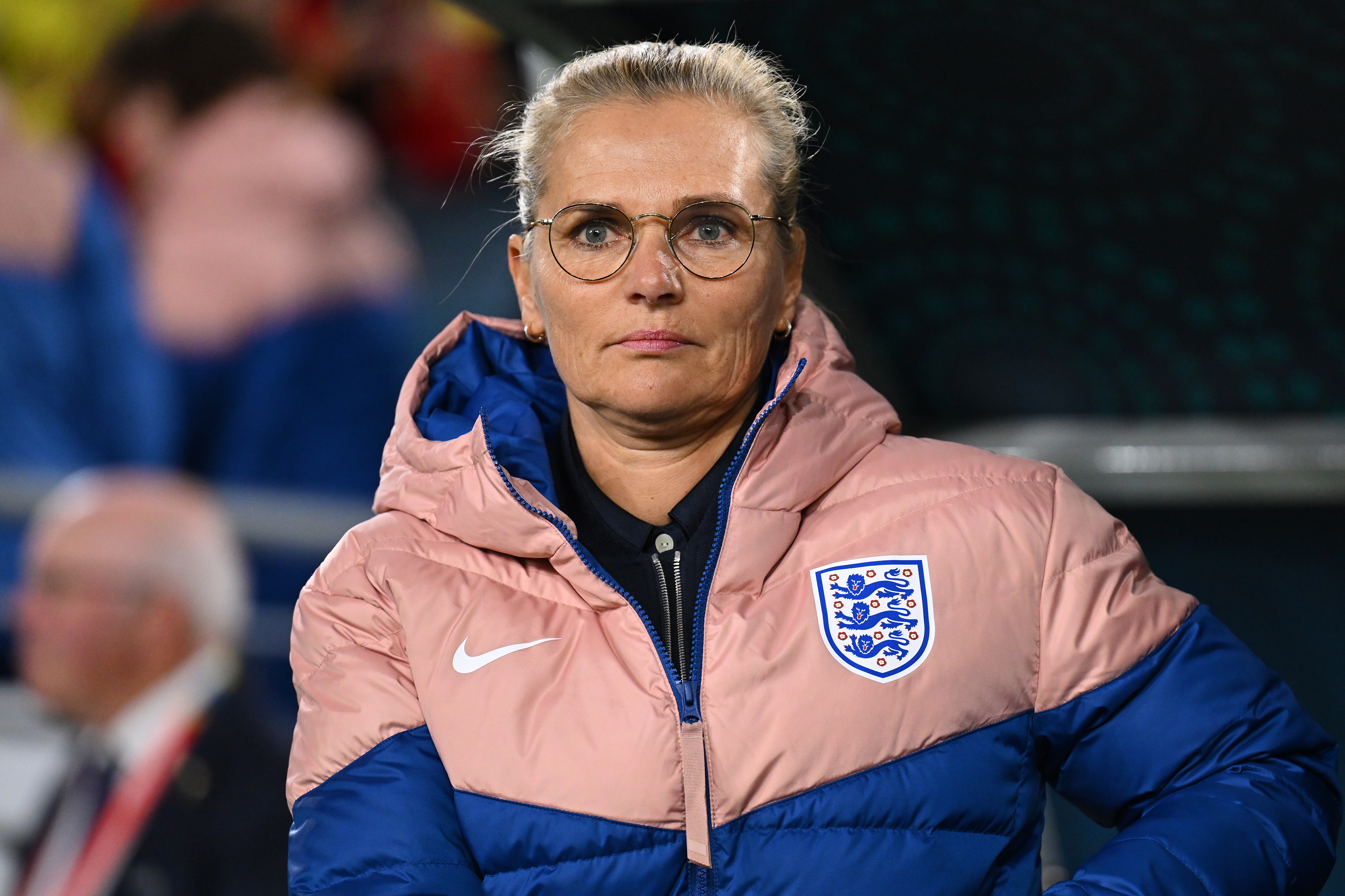 Sydney (Australia), 12/08/2023.- Head coach of England, Sarina Weigman during the FIFA Women's World Cup 2023 Quarter Final soccer match between England and Colombia at Stadium Australia in Sydney, Australia, 12 August 2023. (Mundial de Fútbol) EFE/EPA/DEAN LEWINS AUSTRALIA AND NEW ZEALAND OUT
