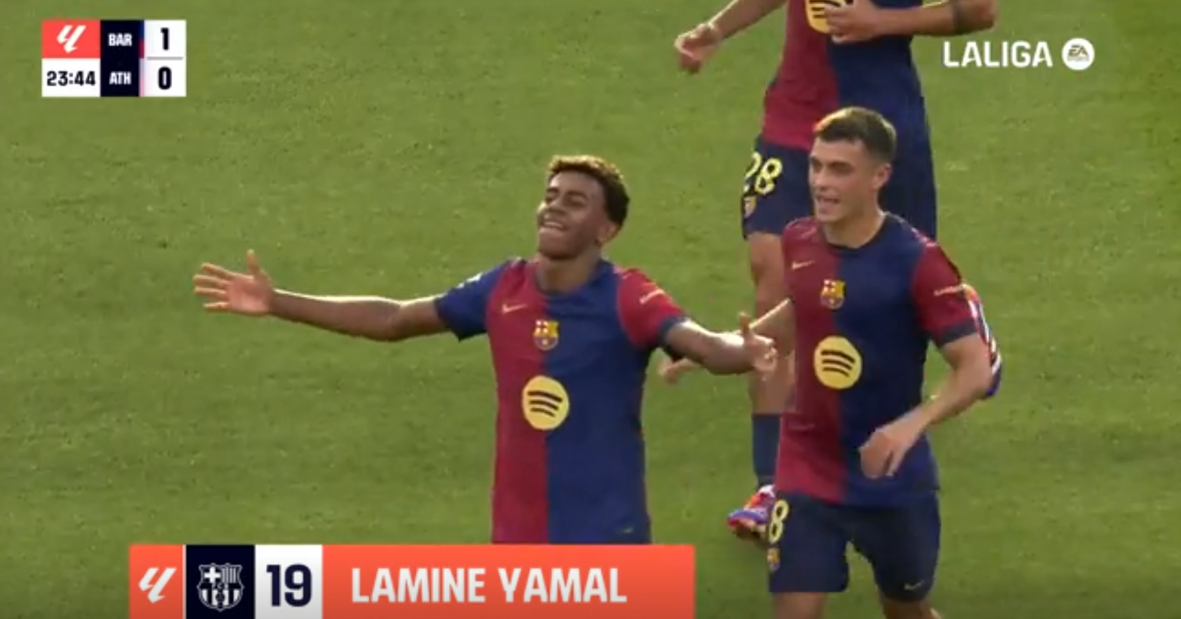 Lamine Yamal se inventa un golazo imposible con... ¡12 jugadores delante!