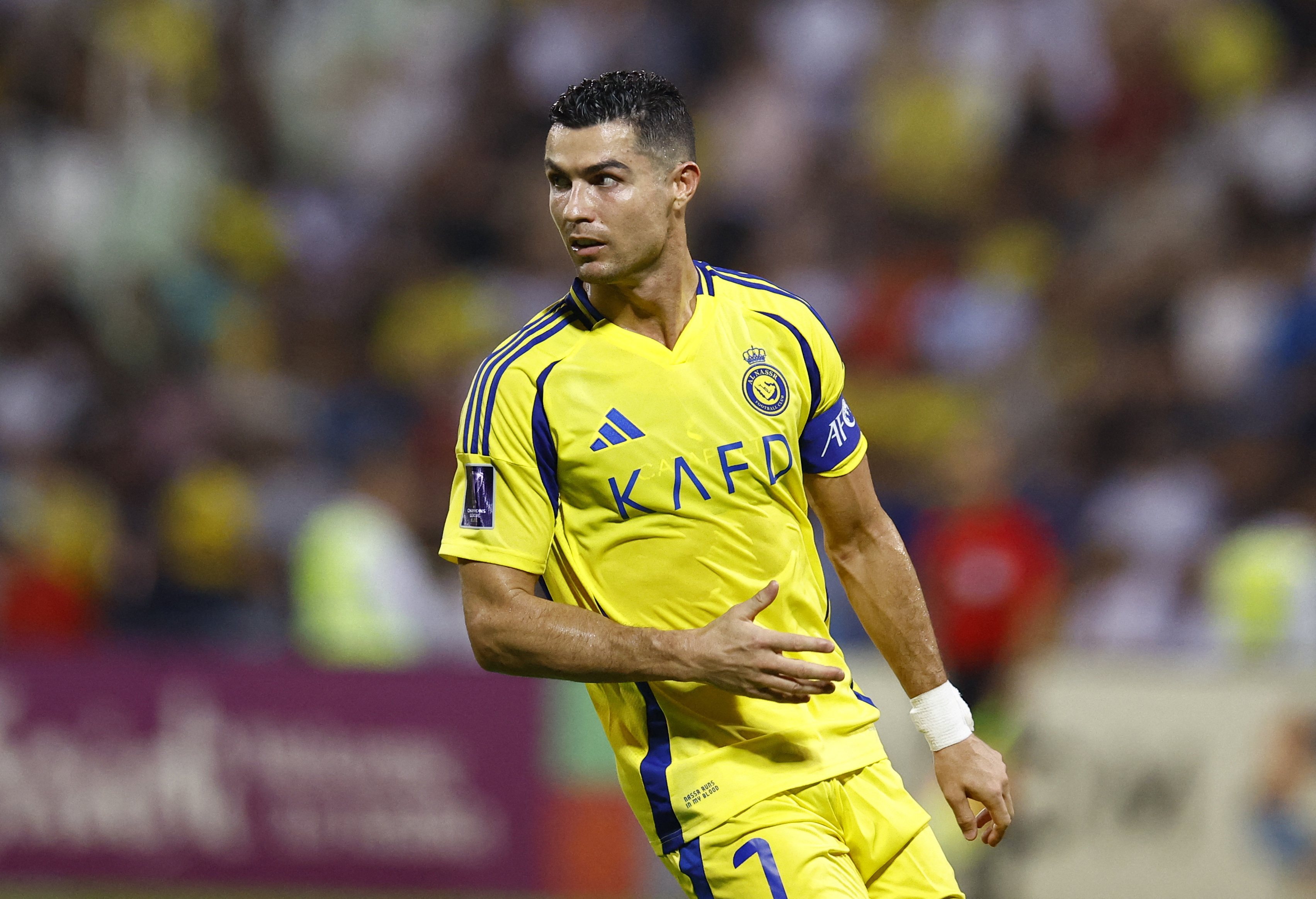 Soccer Football - Asian Champions League - Group B - Esteghlal FC v Al Nassr - Al Rashid Stadium, Dubai, United Arab Emirates - October 22, 2024 Al Nassr's Cristiano Ronaldo REUTERS/Rula Rouhana