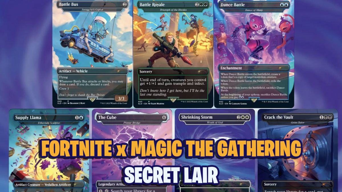 Fortnite x Magic: The Gathering: as&iacute; son sus cartas de Secret Lair