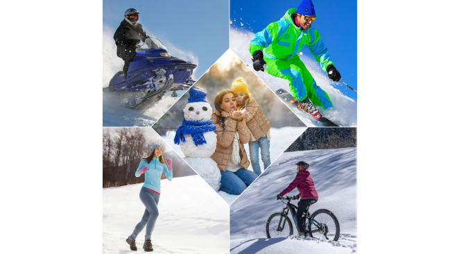 Calcetines calefactables recargables para hombre, calentador de pies  térmico para deportes al aire libre, esquí, Snowmobile, esquí, Invierno