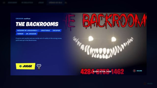 The Backrooms 4284-8758-1462 by wolflow - Fortnite