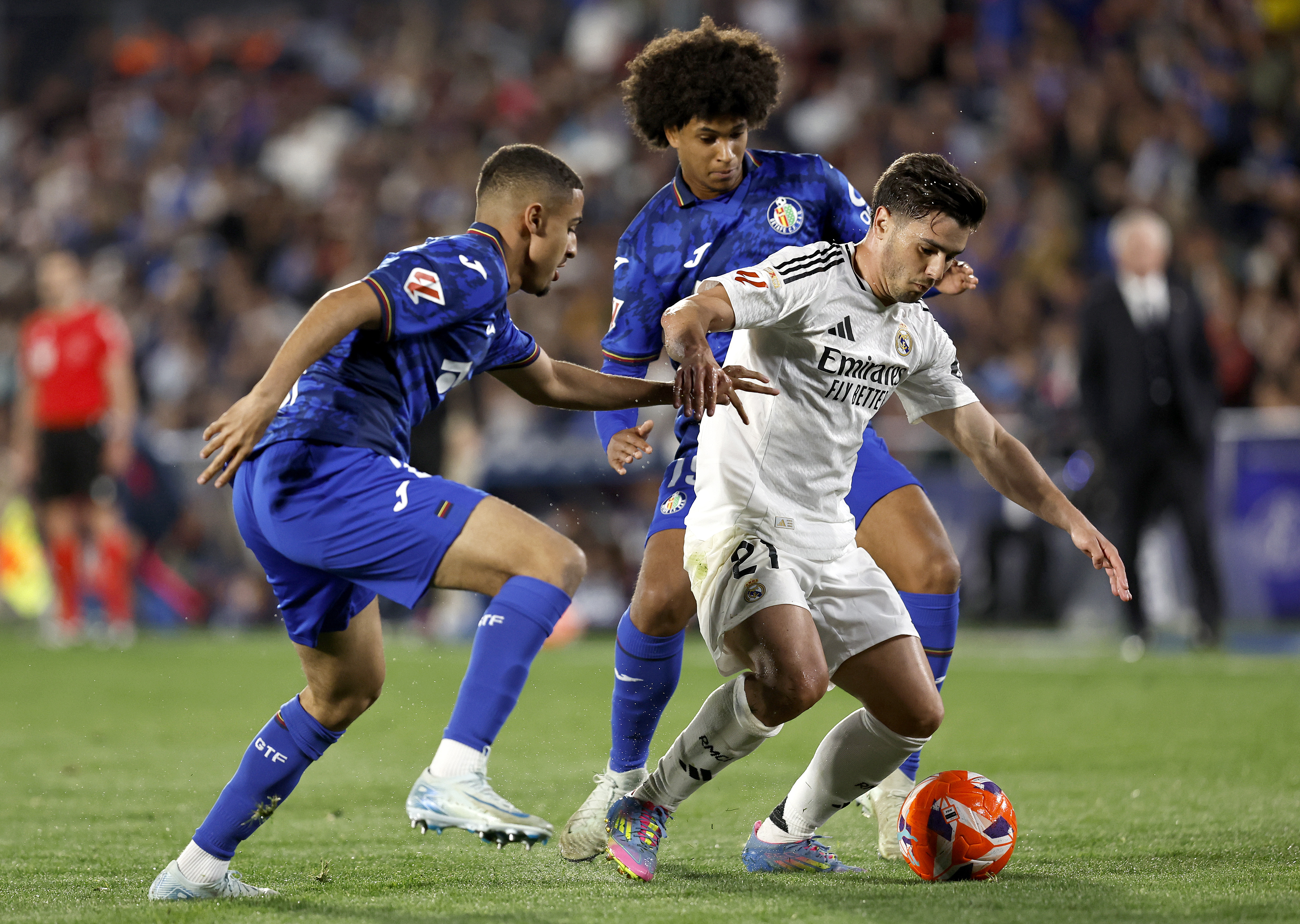 23/04/25 PARTIDO PRIMERA DIVISION 
REAL MADRID - GETAFE 
BRAHIM DIAZ ISMAEL BEKHOUCHA PETER 