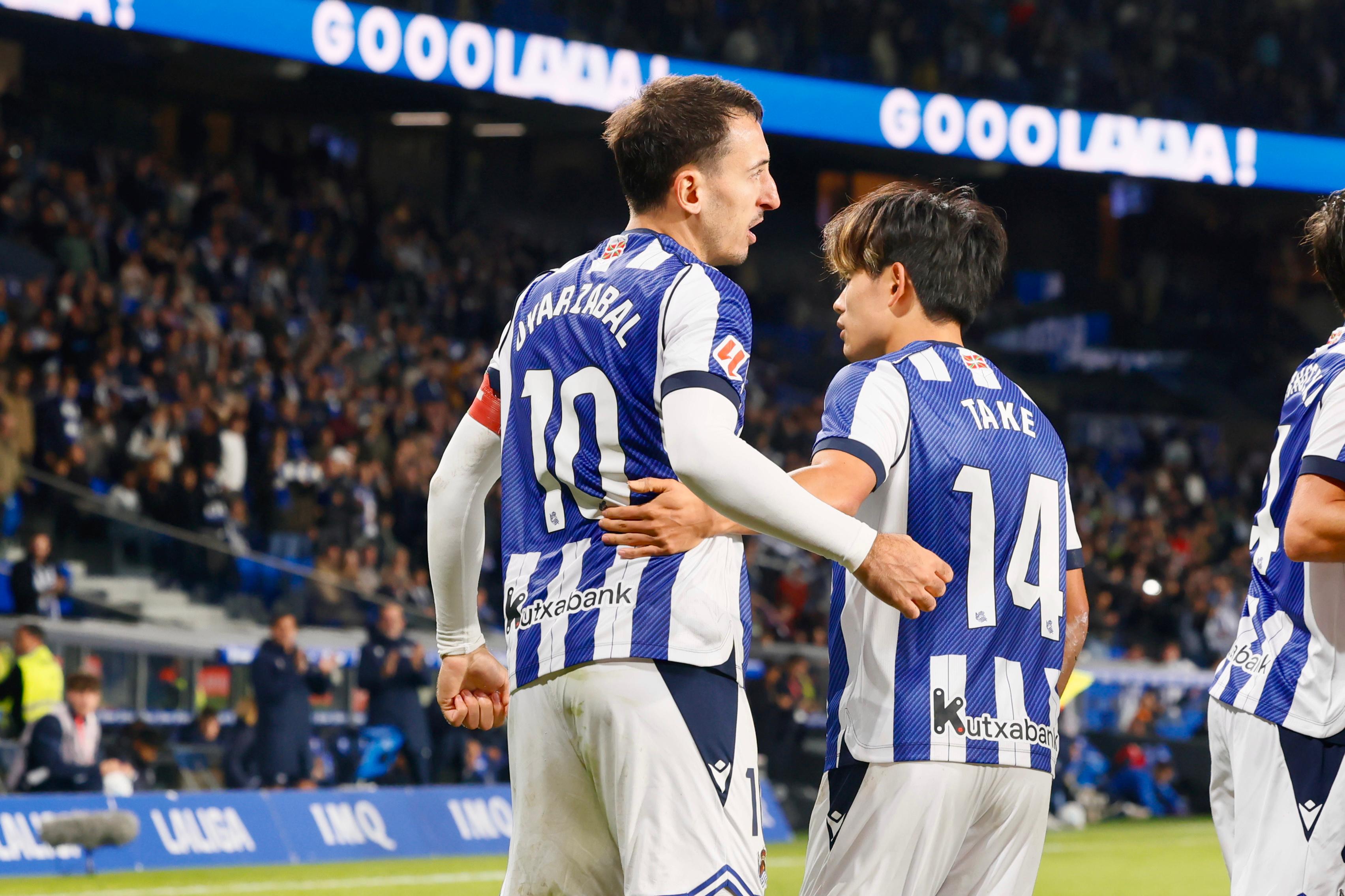 Mikel Oyarzabal anotó el gol de la victoria de la Real ante el Mallorca.