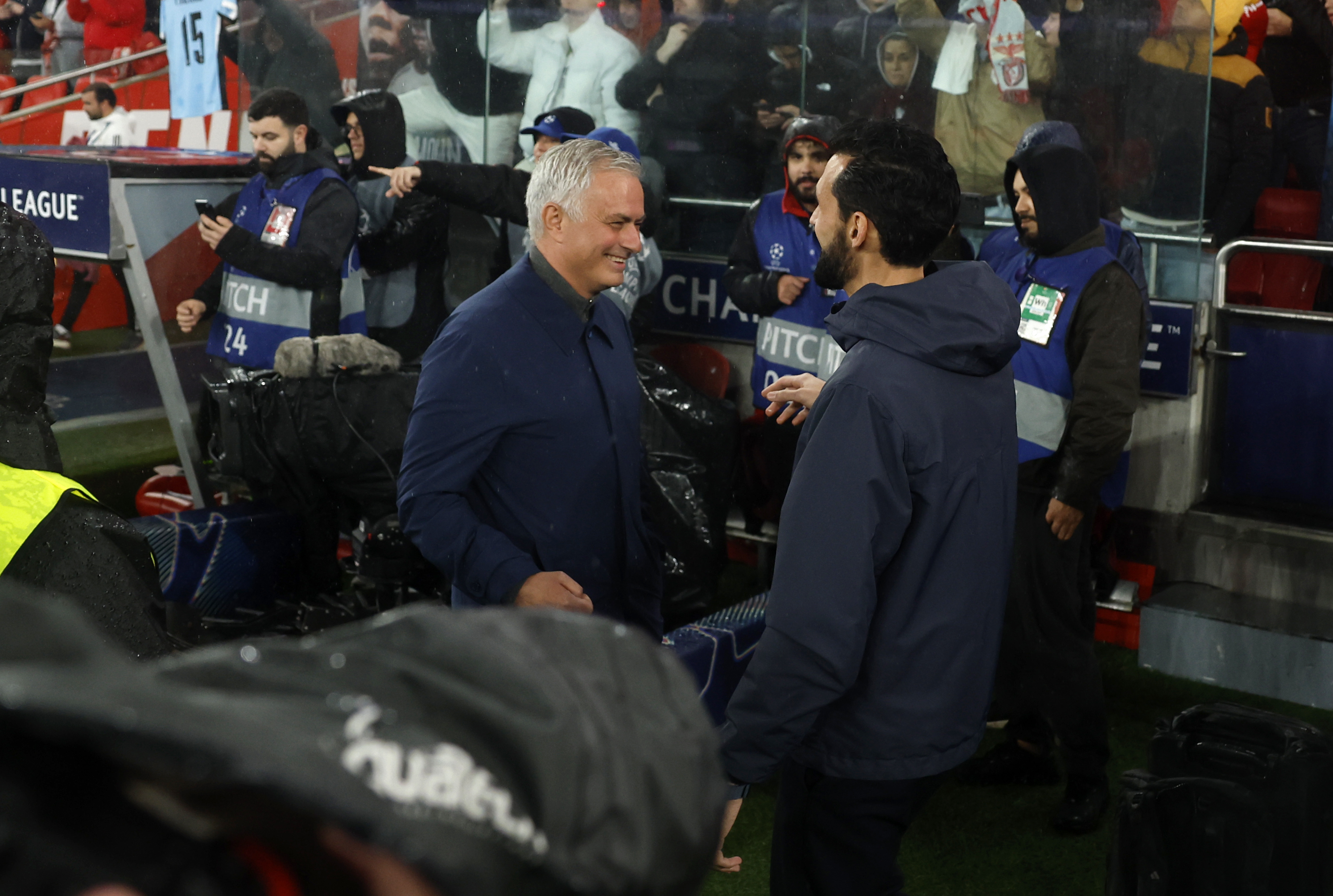 28/01/26 PARTIDO UEFA CHAMPIONS LEAGUE BENFICA REAL MADRID JOSE MOURINHO ALVARO ARBELOA SALUDO
