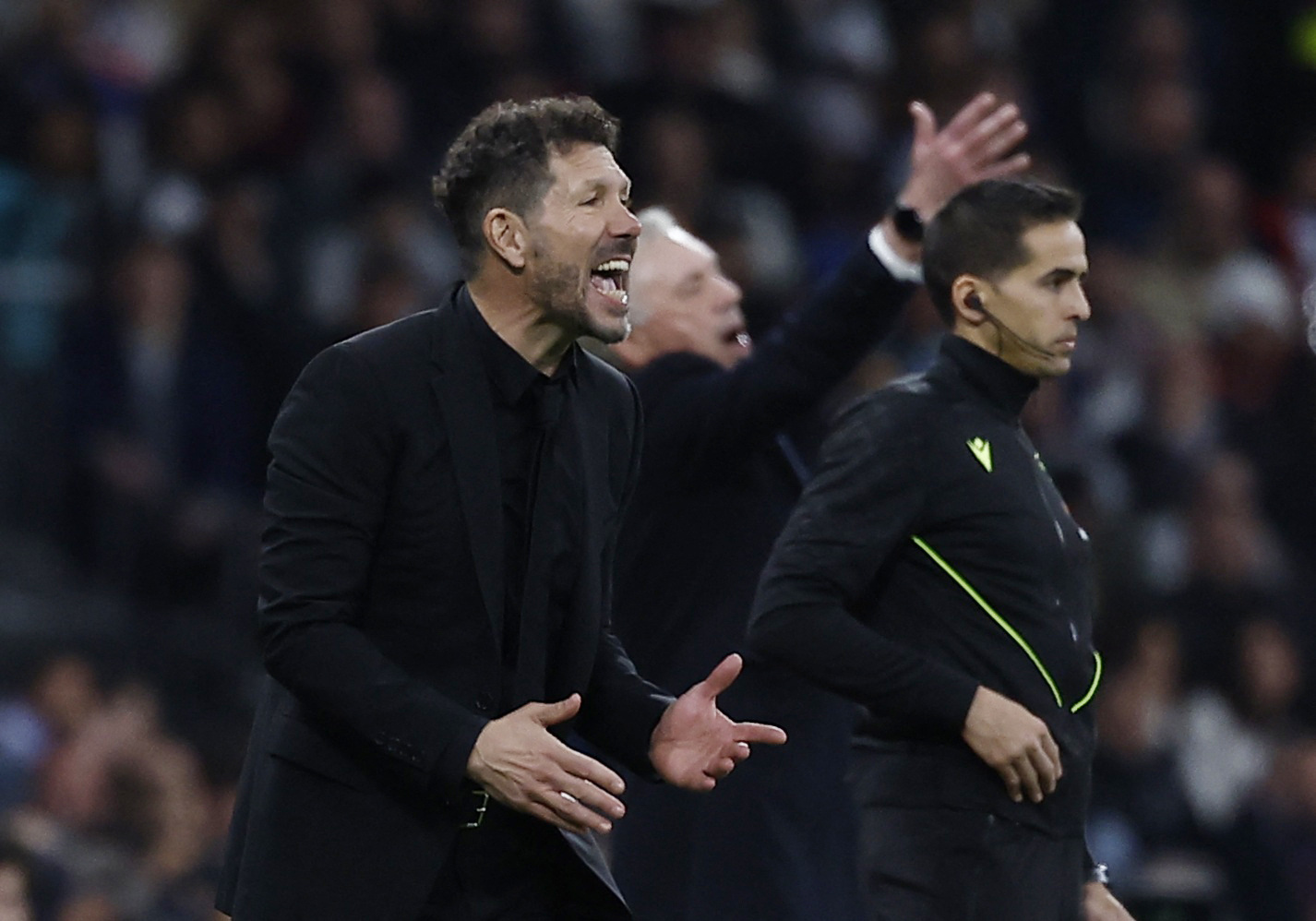 Simeone, ante el Madrid.