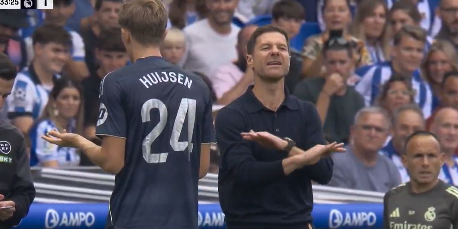 Xabi Alonso explota con Gil Manzano