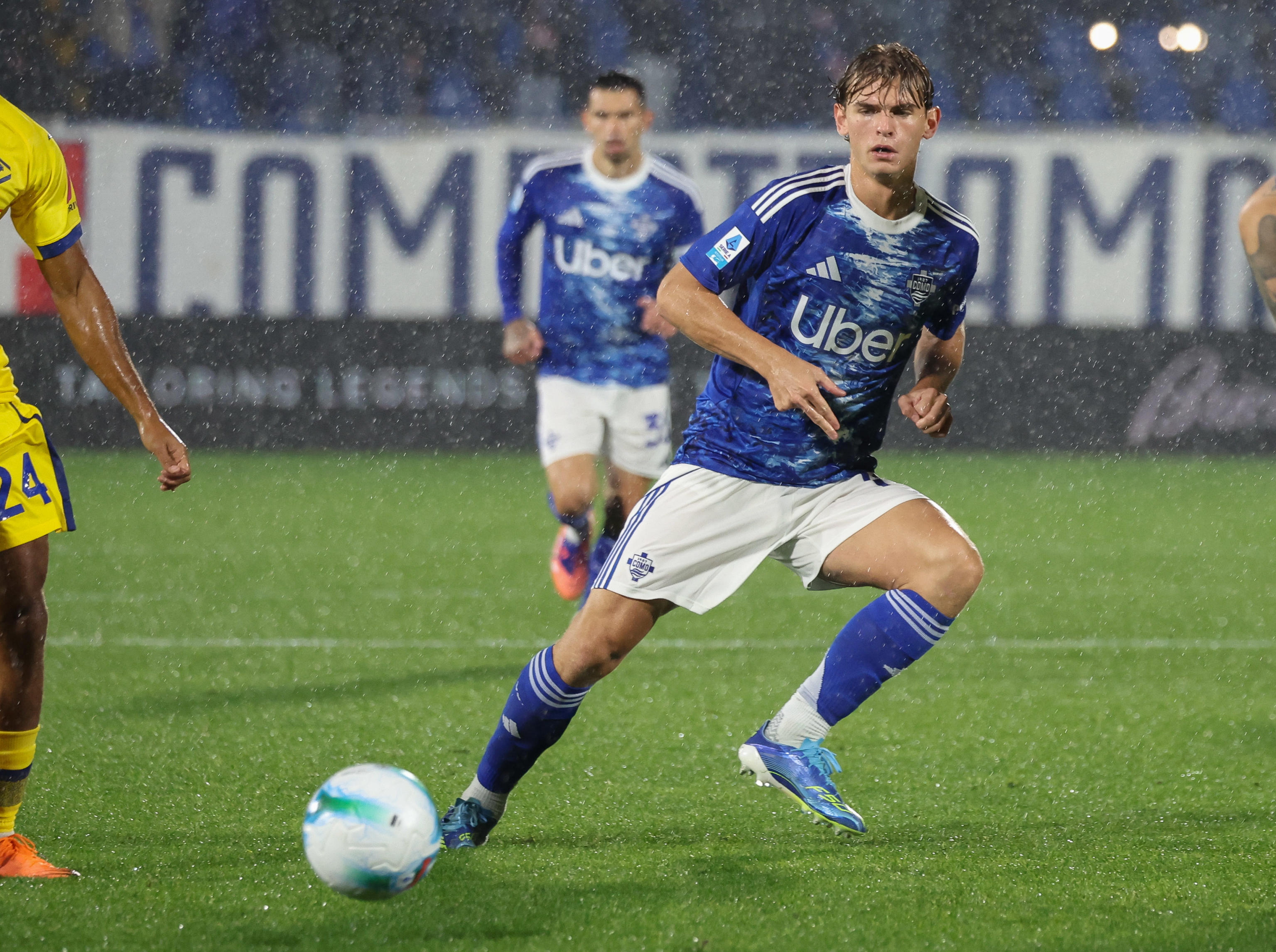 Nico Paz, durante el partido de Serie A contra el Verona.