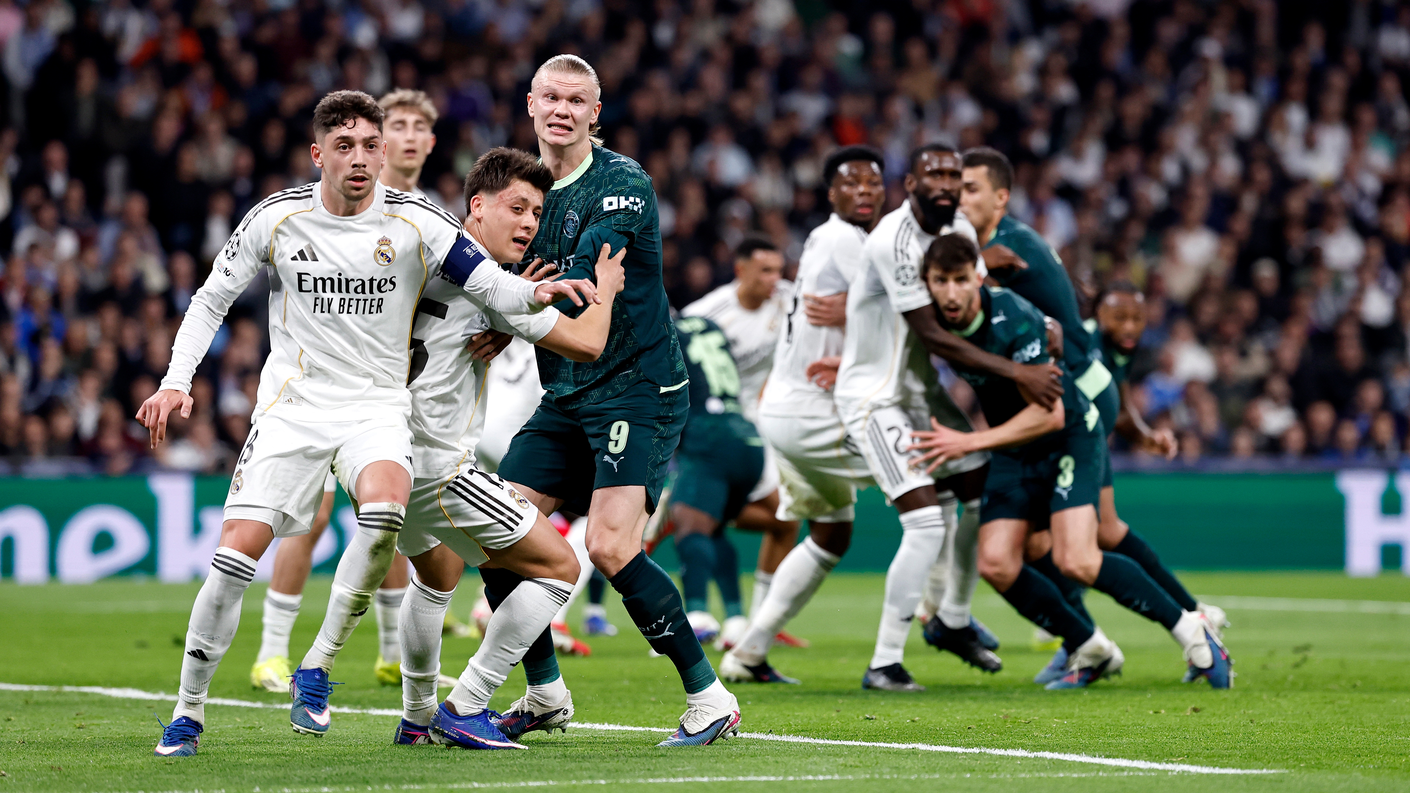 FEDE VALVERDE DEAN HUIJSEN ARDA GULER ERLING HAALAND ANTONIO RUDIGER RUBEN DIAS