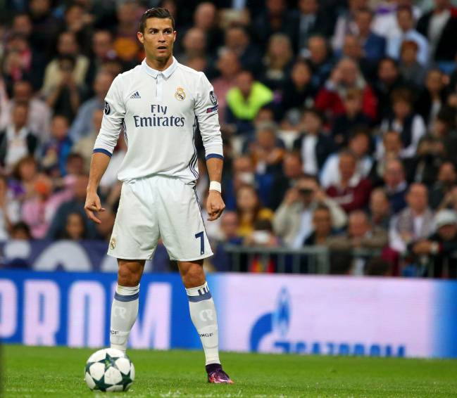 Cristiano Ronaldo Preparing for Free Kick