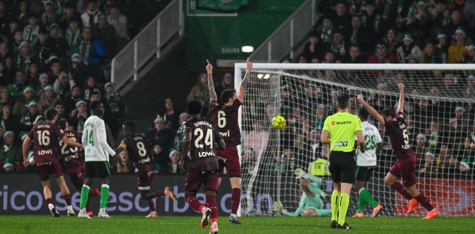 Gol de Cisse, del Leganés, al Racing.