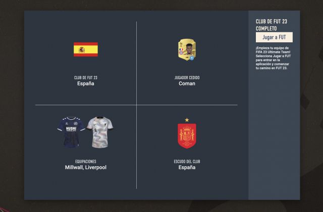 Ya disponible la web app de FIFA 23 y el acceso a FUT 23