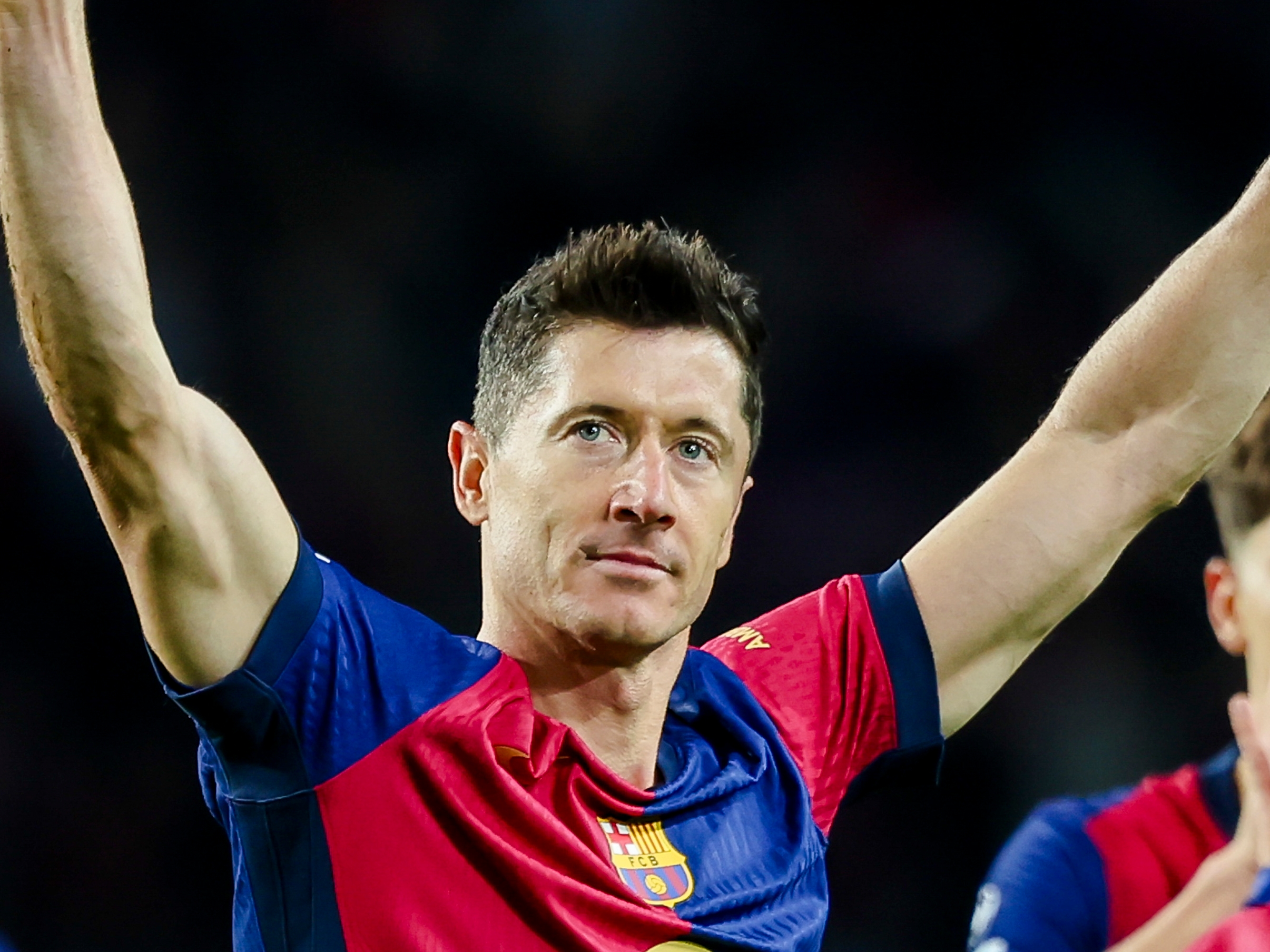 26/11/24  PARTIDO CHAMPIONS LEAGUE JONADA 5 
BARCELONA - STADE BREST BRESTOIS 
TERCER GOL ROBERT LEWANDOWSKI 3-0 ALEGRIA