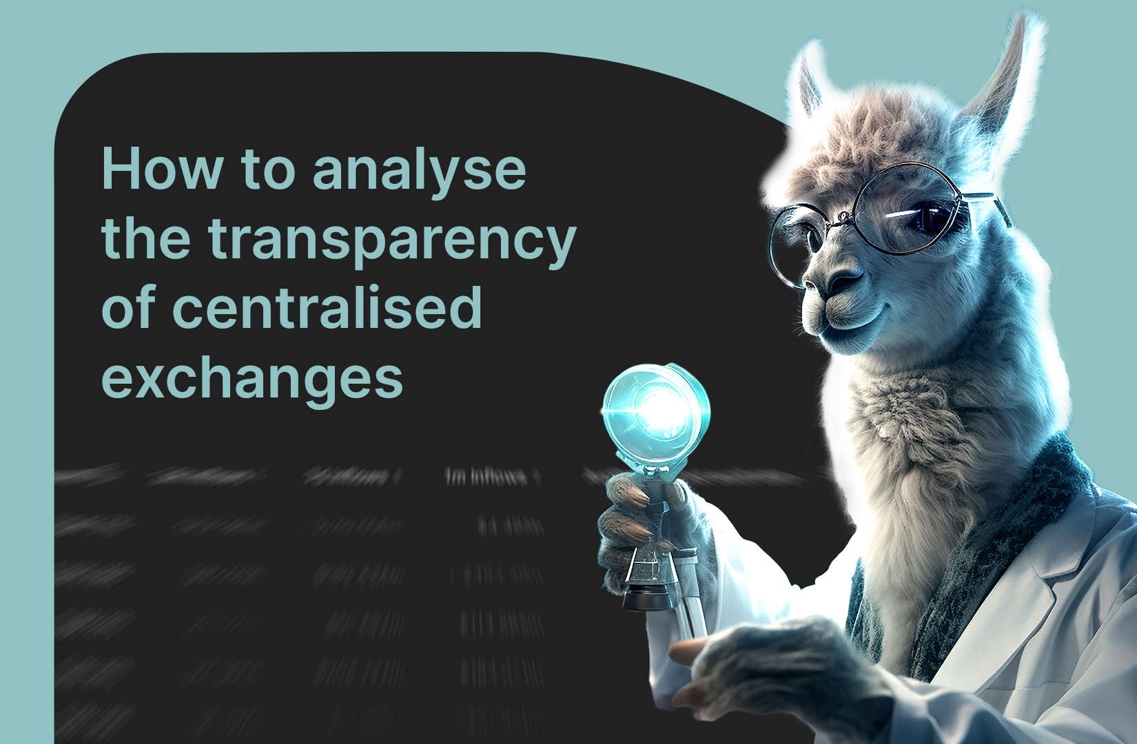 How to analyse the transparency of centralised exchanges