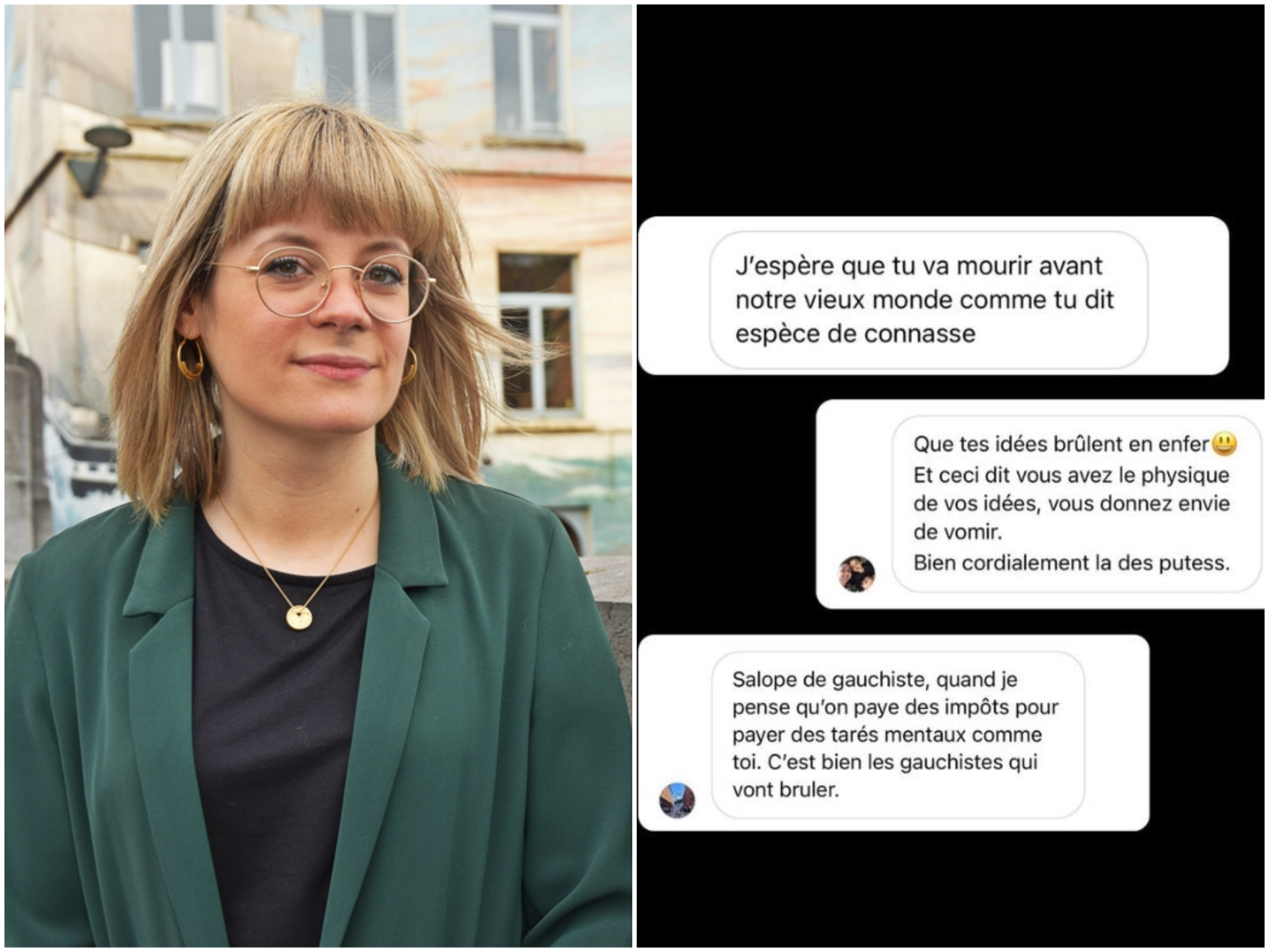 Va crever en enfer ; à pendre par les pieds sur un sapin ; salope de  gauchiste, la députée Margaux De Ré attaquée par lextrême-droite sur les  réseaux - La DHLes Sports+