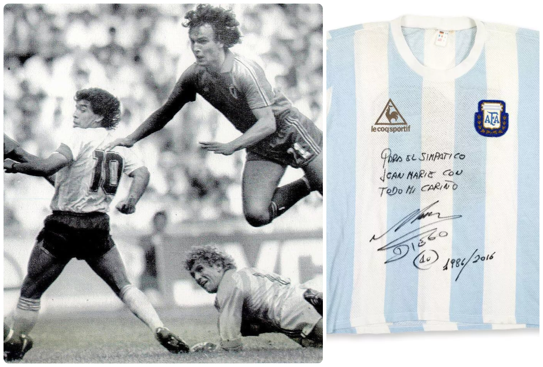 Porte-clés Rare Avec Autographe Diego Maradona - Coupe Du Monde 1986 - Certificat D'authenticité