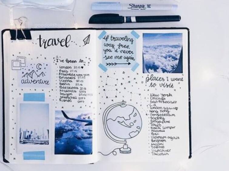 Faire un carnet de voyage : petits trucs et ingrédients - L