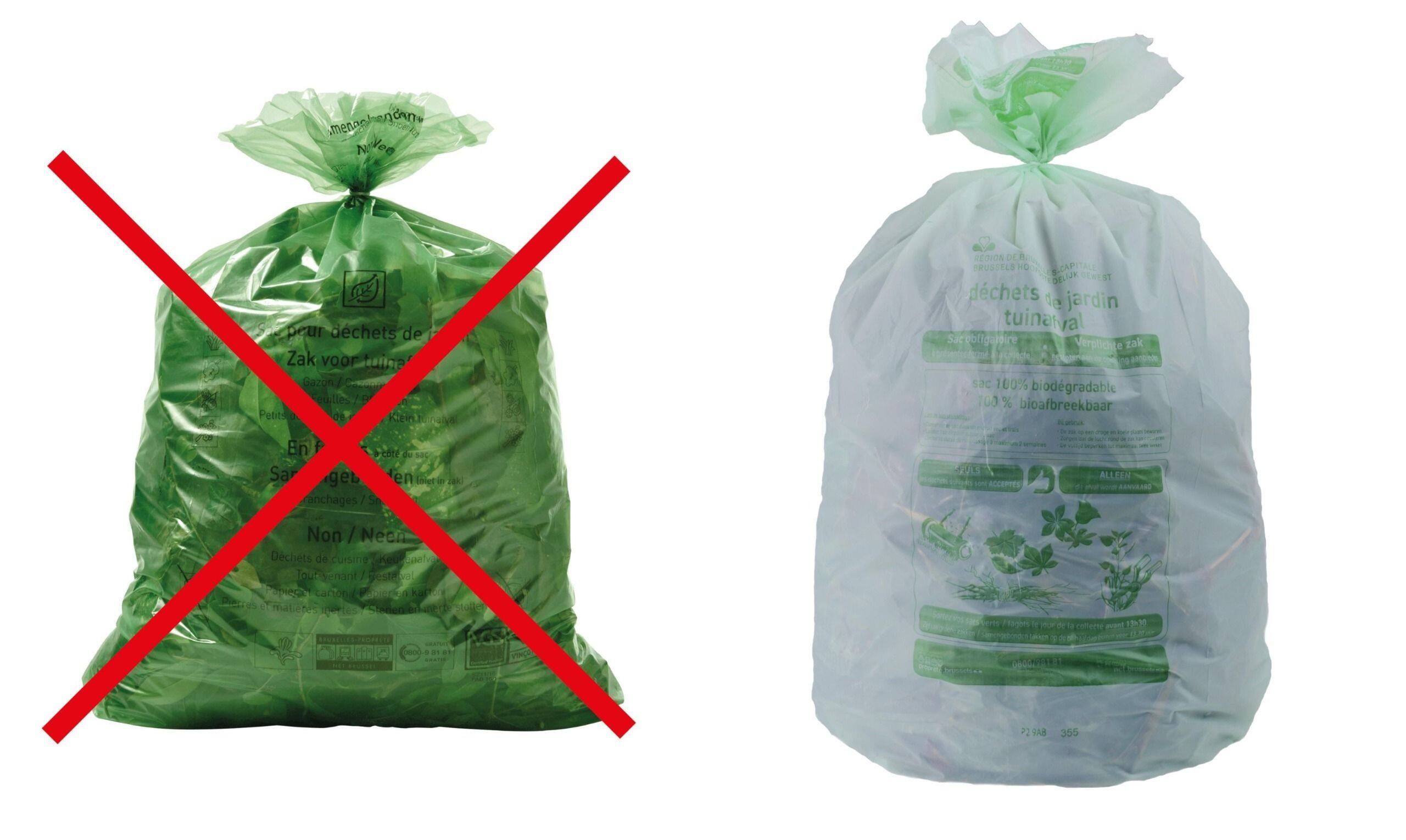 Du changement pour les sacs vert de déchets organiques en Brabant