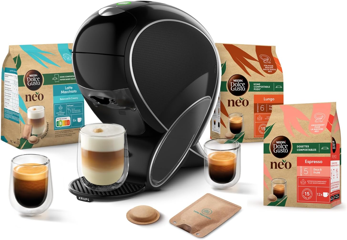 NEO Lungo : dosettes de café compostables