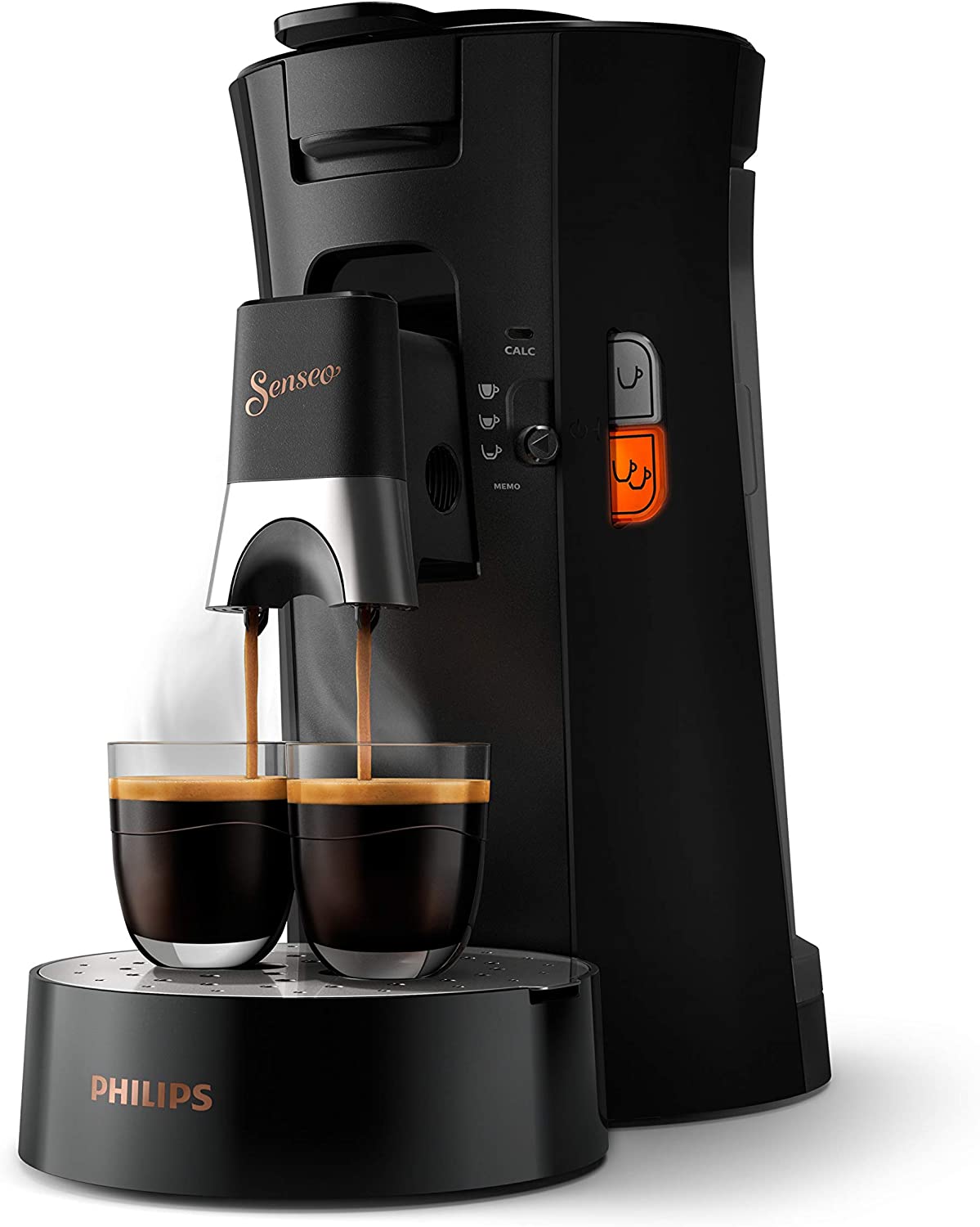Cafetière double fonction - compatible café dosette souple et café moulu  filtre - 