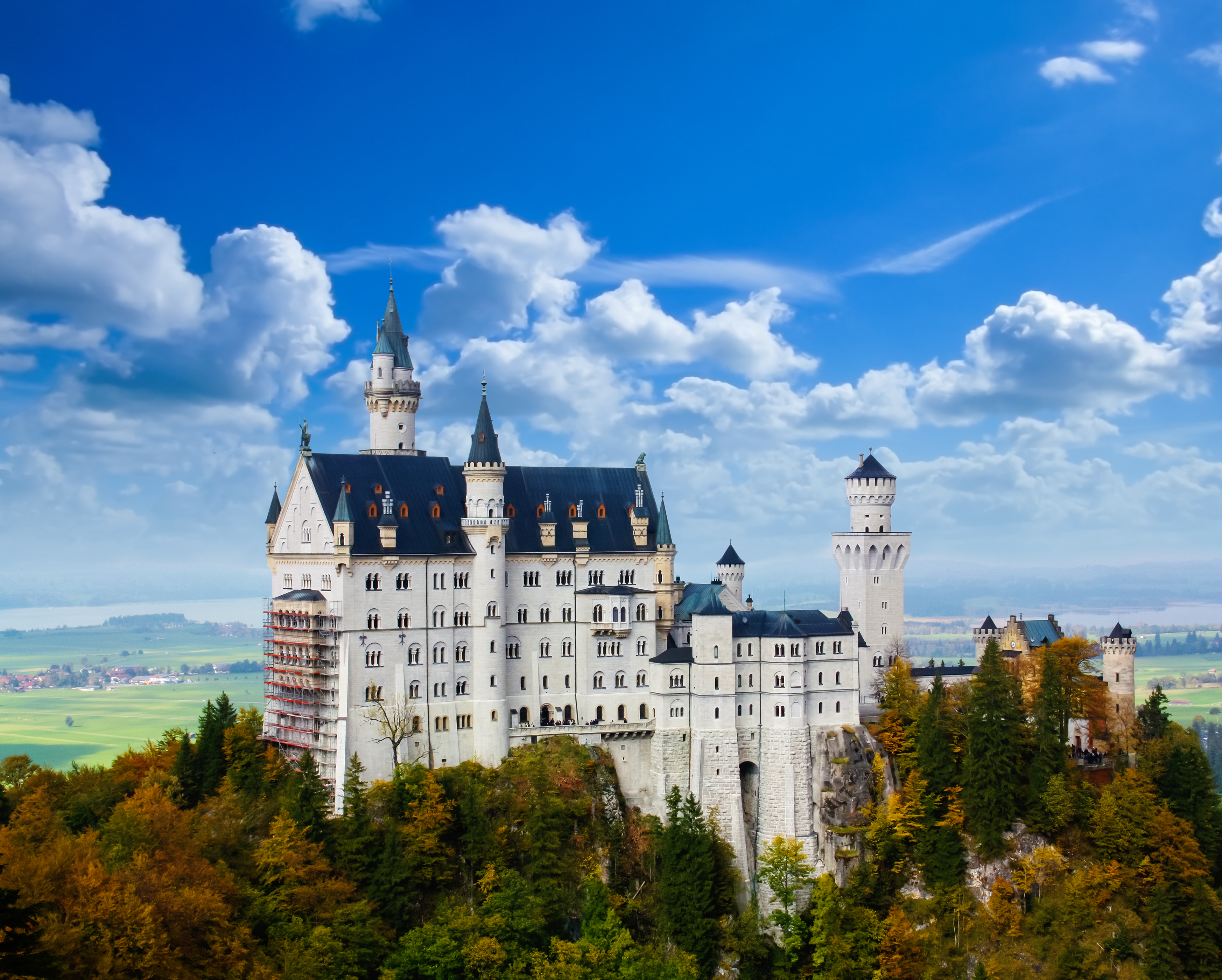 Le château de Neuschwanstein en Bavière, Allemagne Photo Stock - Alamy