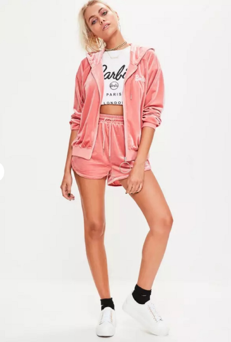 Robe Oversize En Velours Rose Missguided – Taille 10 – Occasion Très Bon état