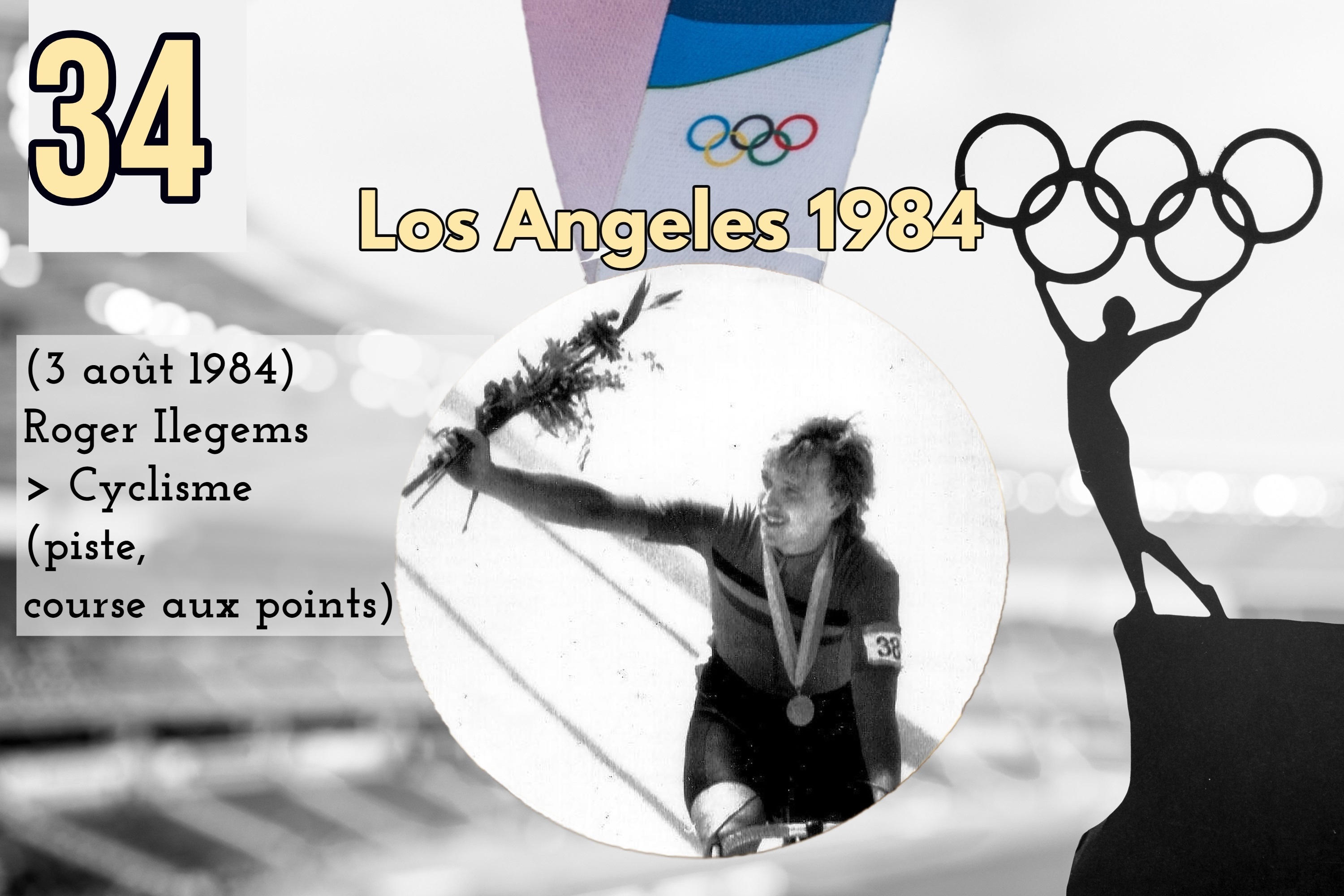 1984 LA Olympics Sam the Eagle WORLD CLASS GYMNAST Pin with Ribbon by Applause