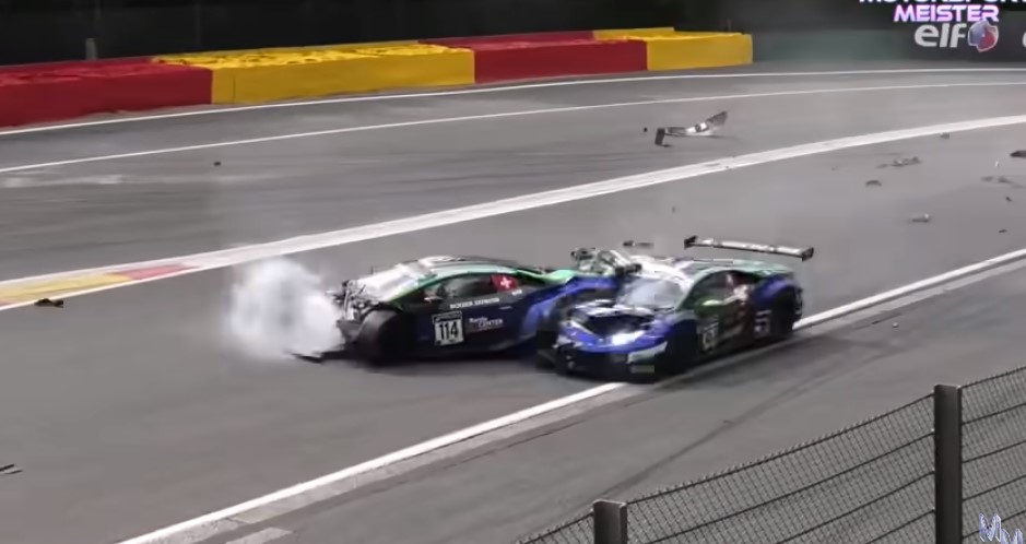 VID O norme crash aux 24 Heures de Spa Francorchamps L Avenir